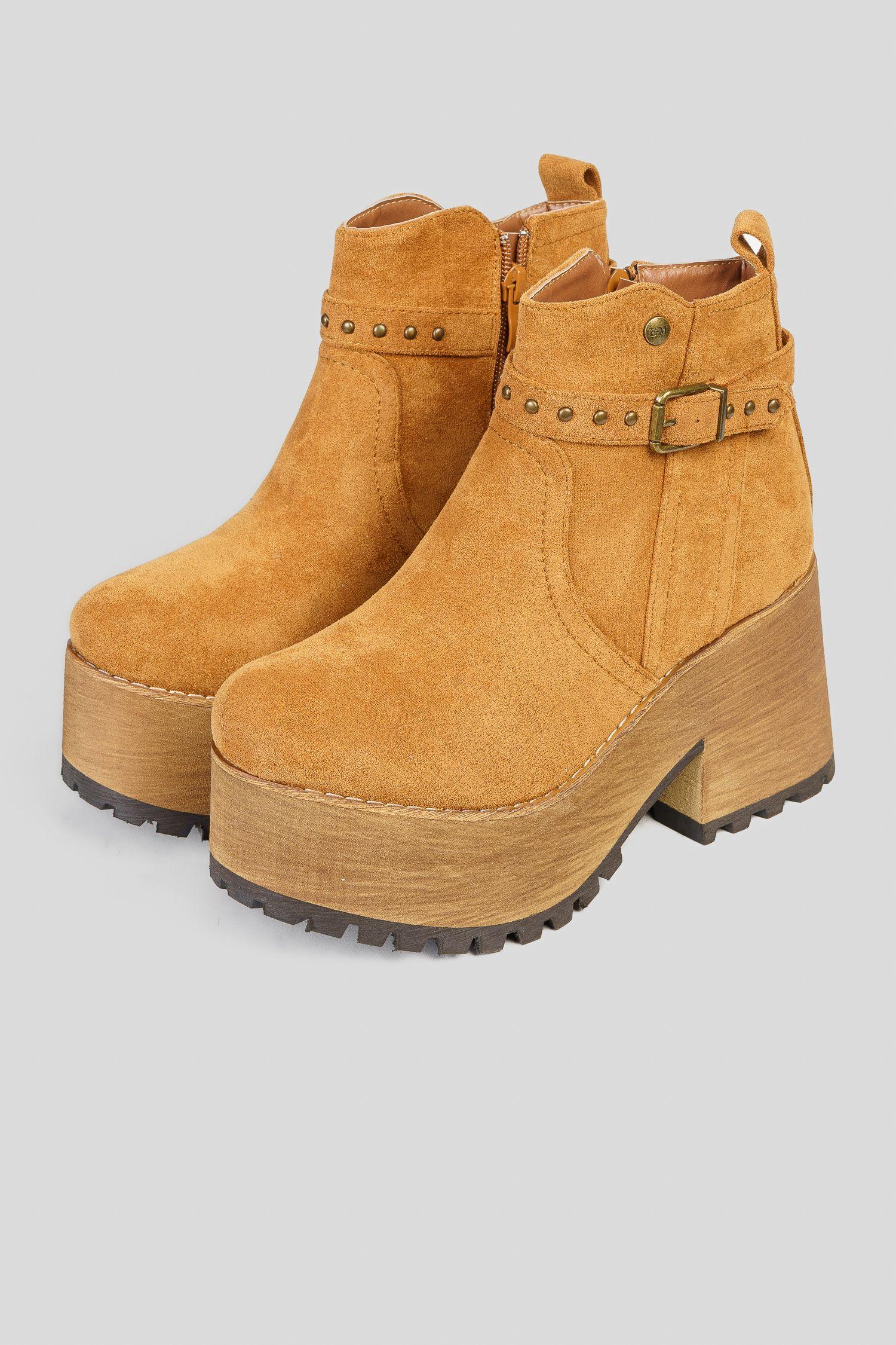 Botín Mujer Camel Nanami Boteli-2