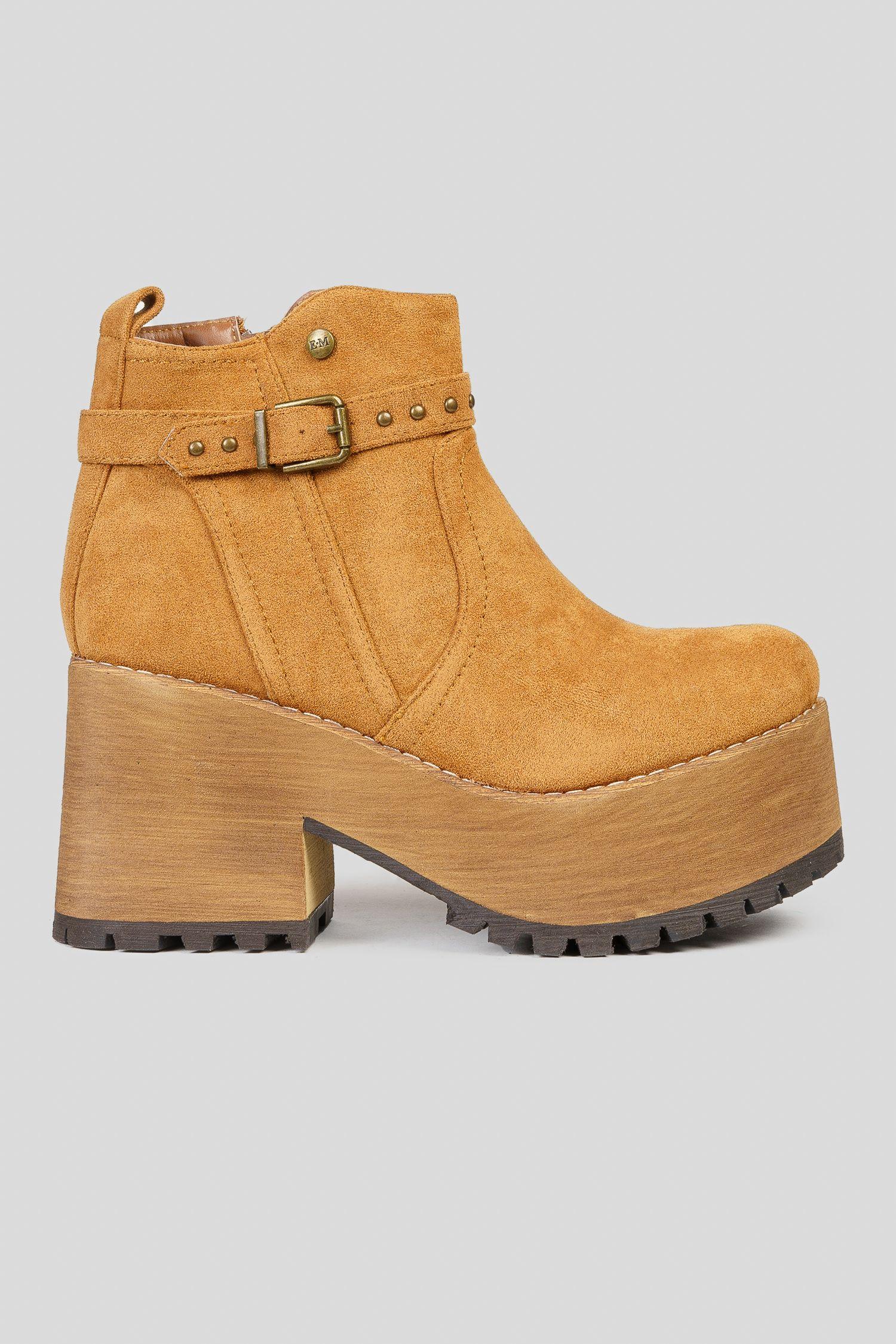 Botín Mujer Camel Nanami Boteli-0