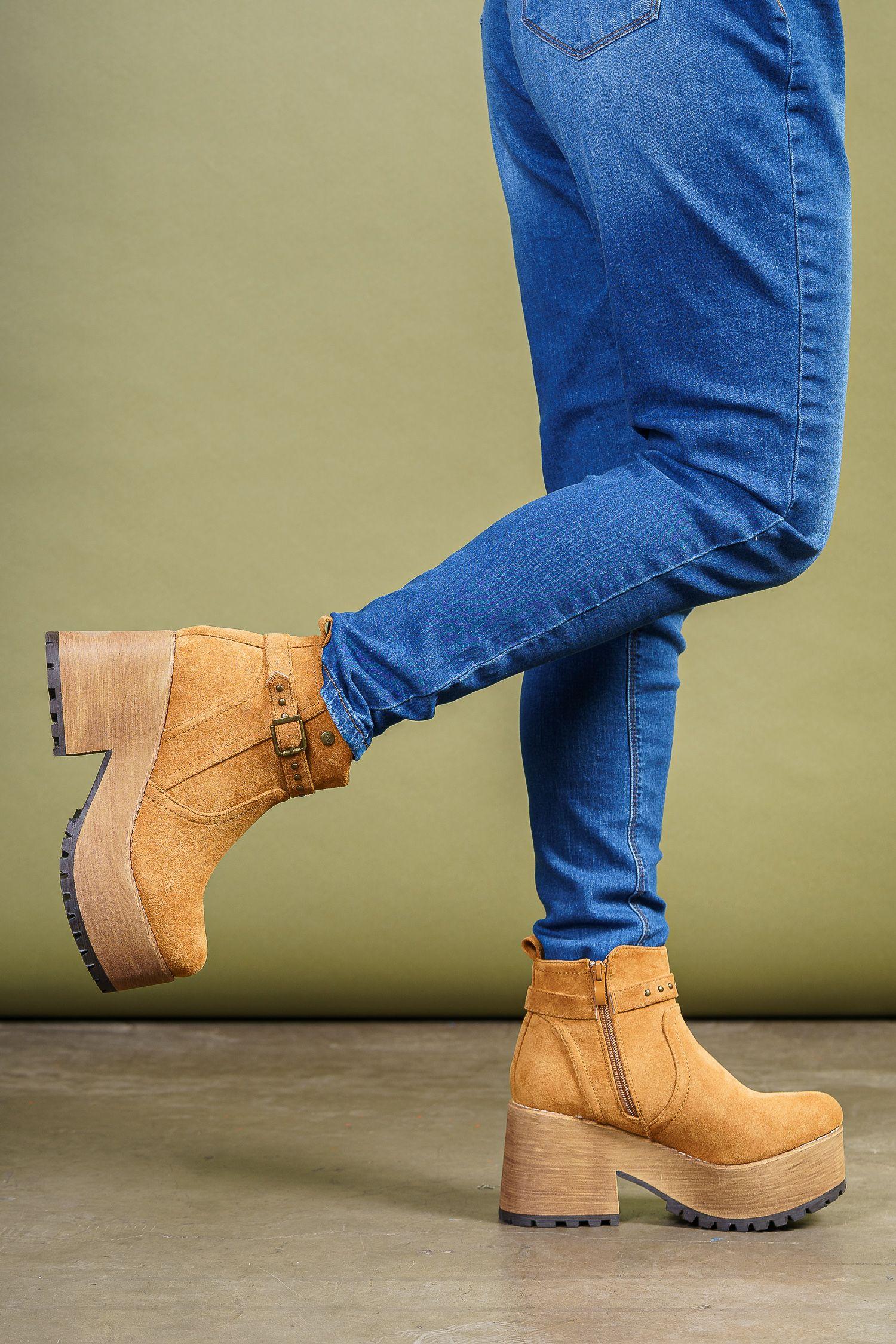 Botín Mujer Camel Nanami Boteli-1