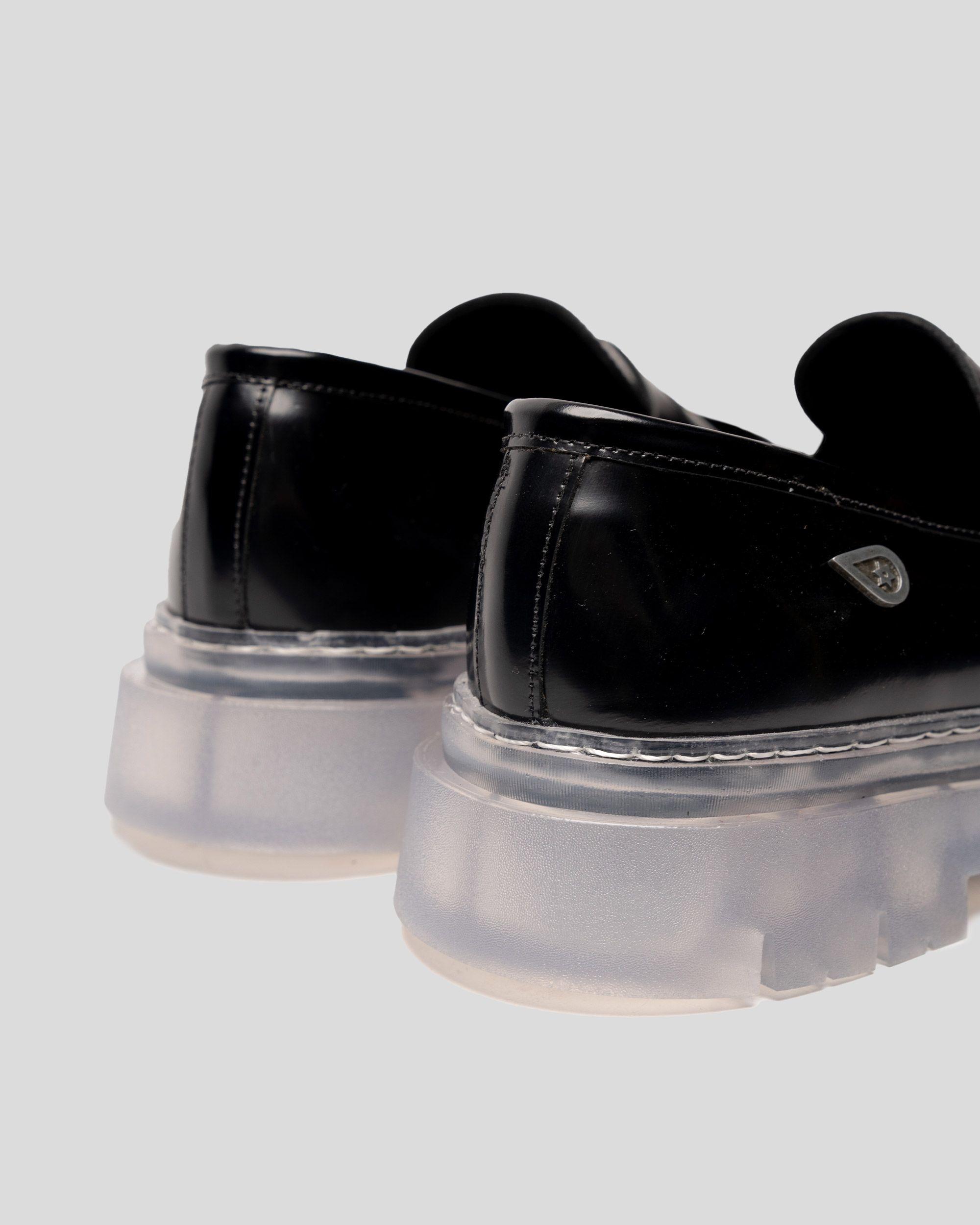 Mocasín Cuero Mediterráneo Negro Cristal Landazuri-4