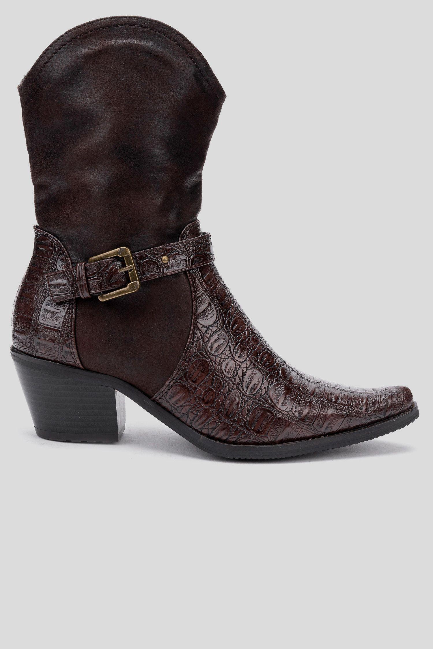Bota Mujer Café oscuro Donia Chinitown-0