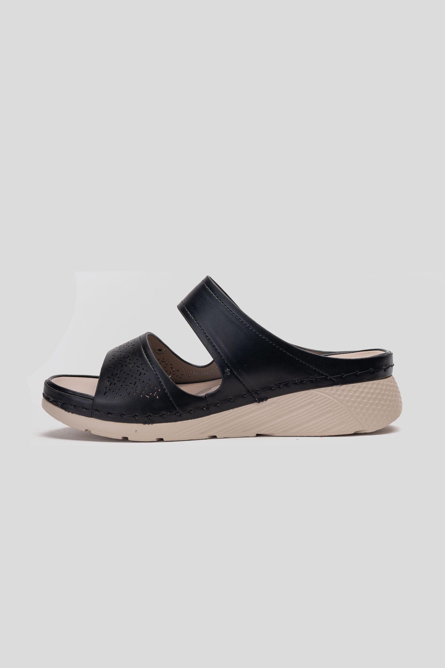 Sandalia Mujer Negro Samanta Thunder Blue-1