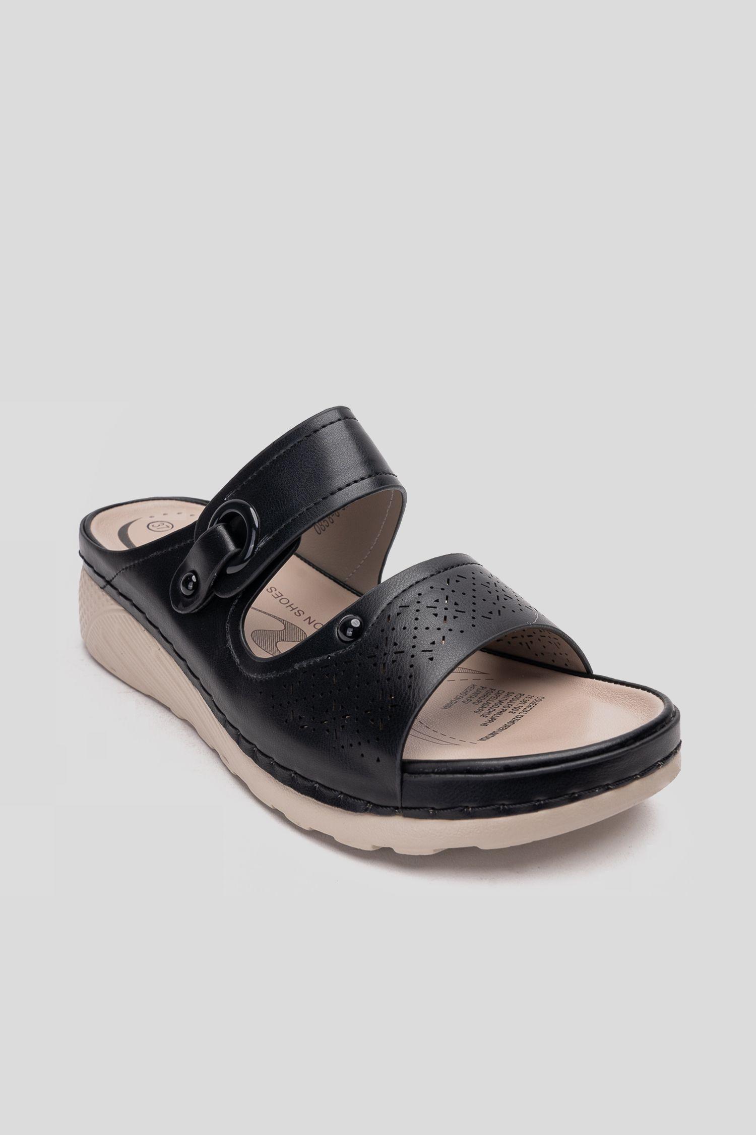 Sandalia Mujer Negro Samanta Thunder Blue-2