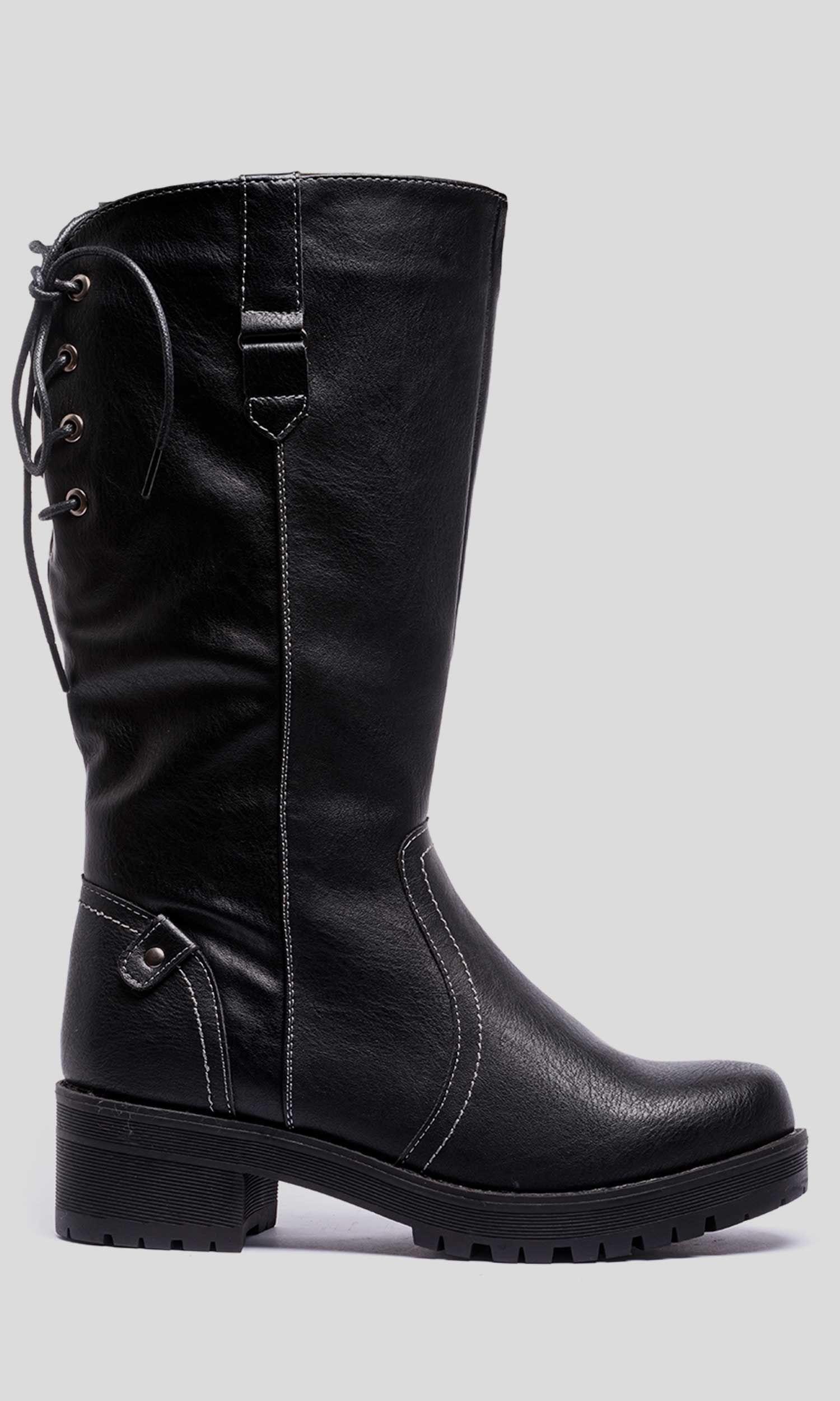 Bota Cindy Black Chancleta-0