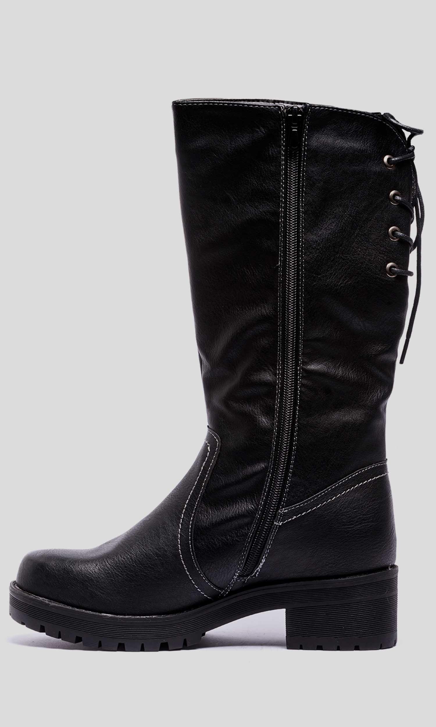 Bota Cindy Black Chancleta-1