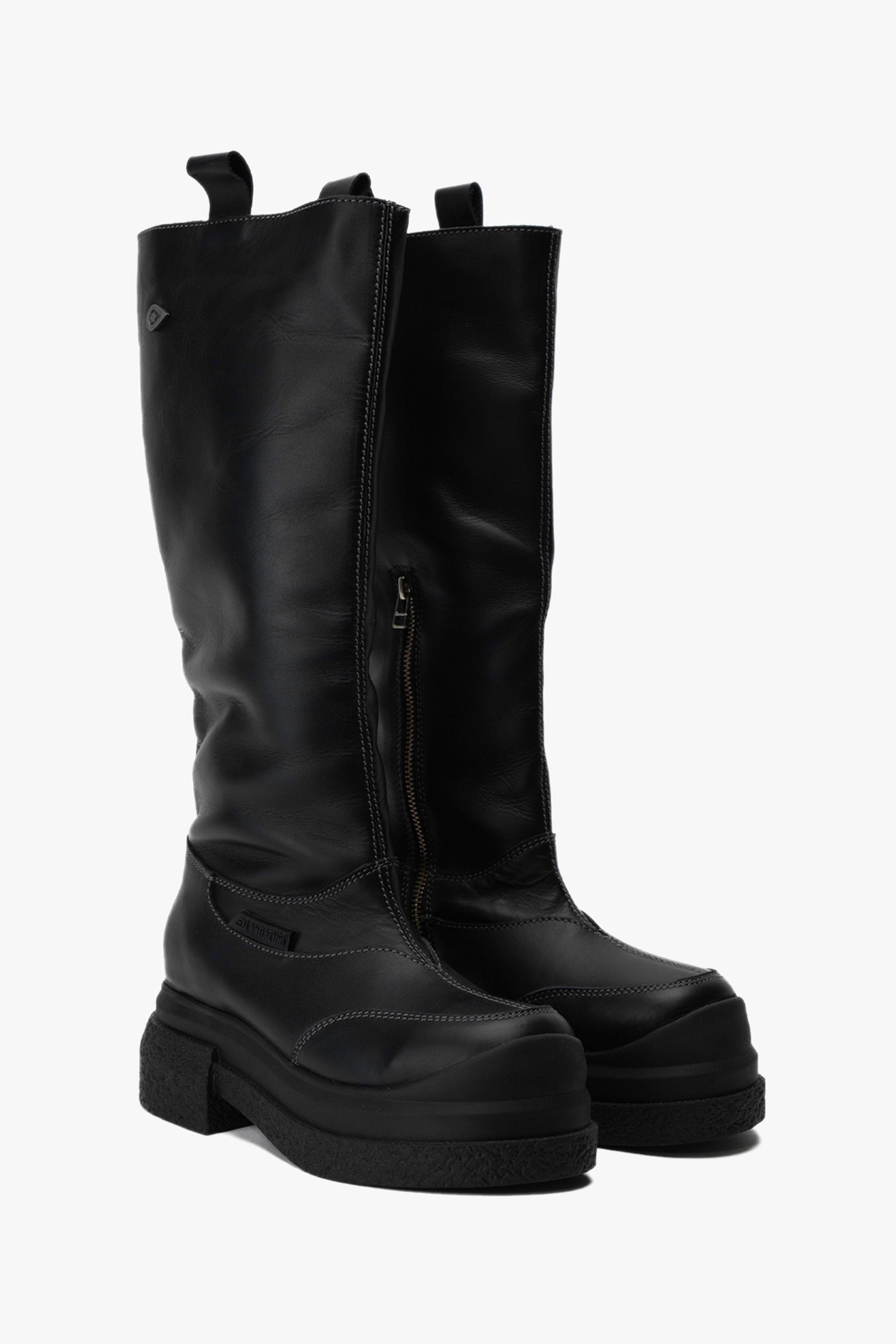 Bota Cuero V010 Negra Landazuri-1