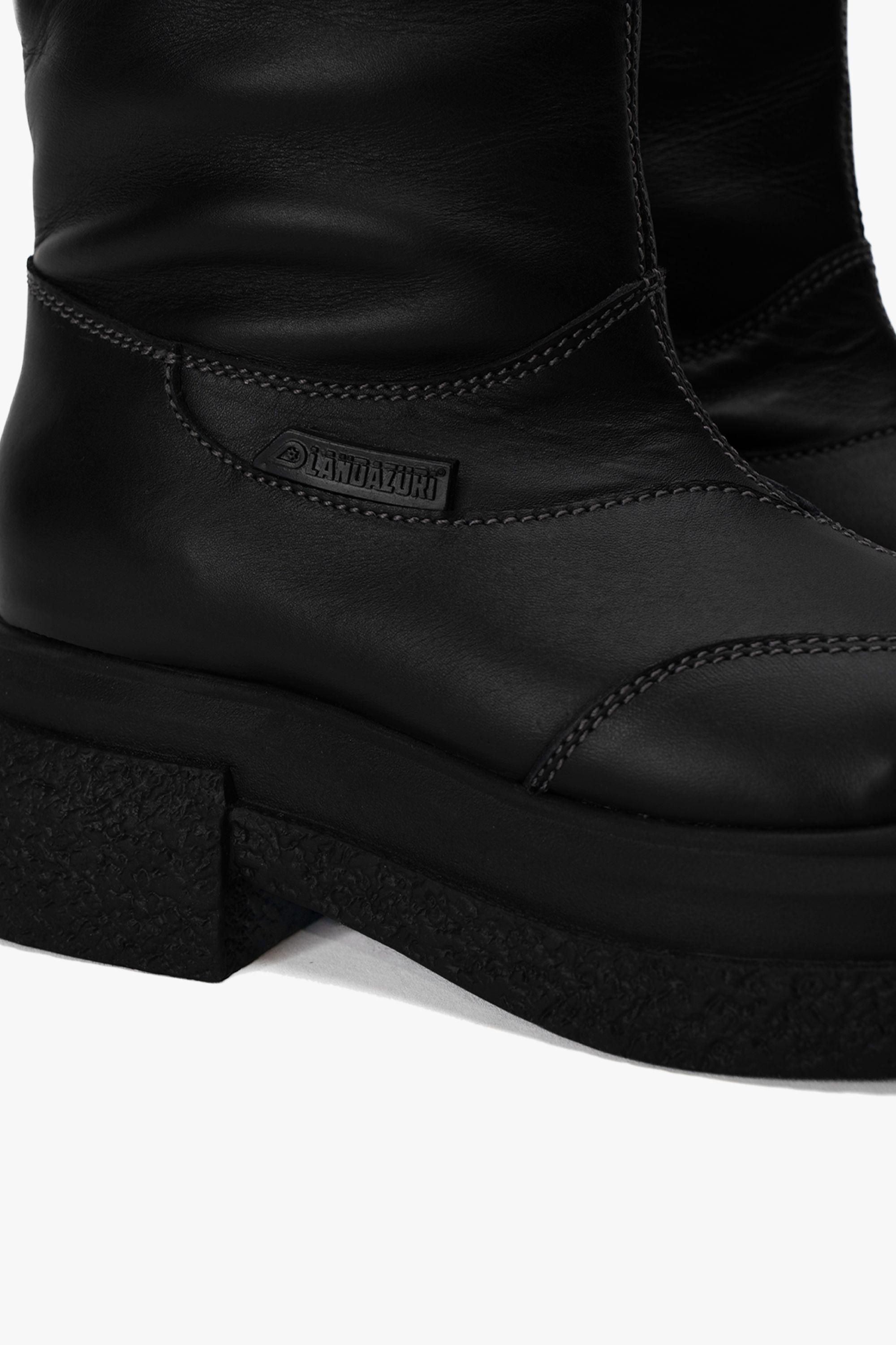 Bota Cuero V010 Negra Landazuri-3
