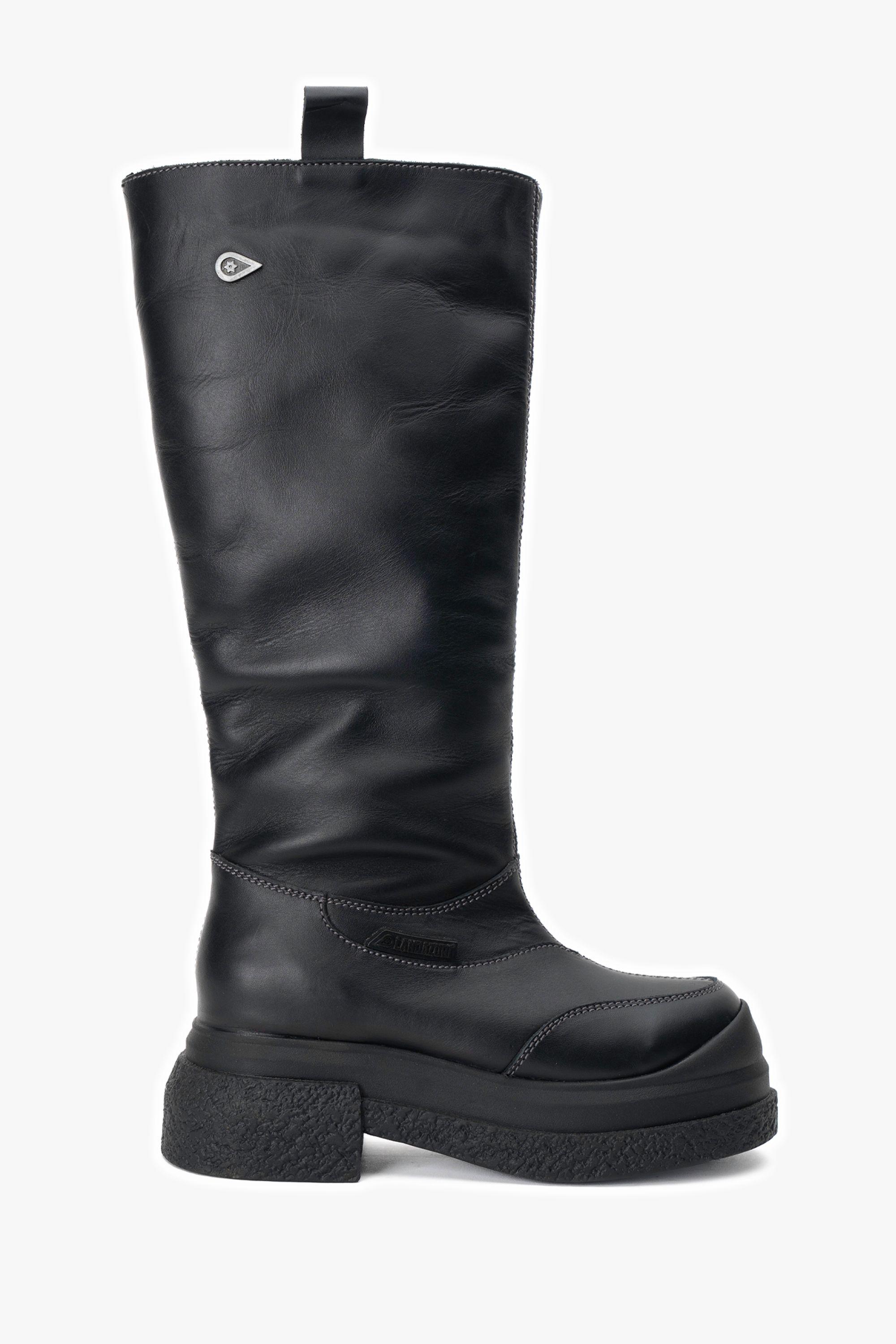 Bota Cuero V010 Negra Landazuri-0