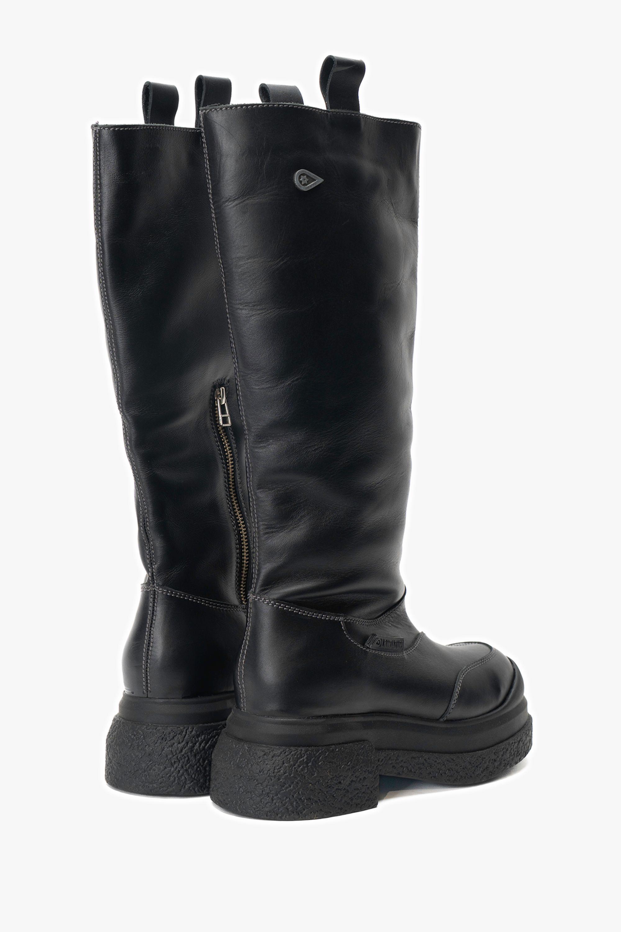 Bota Cuero V010 Negra Landazuri-2