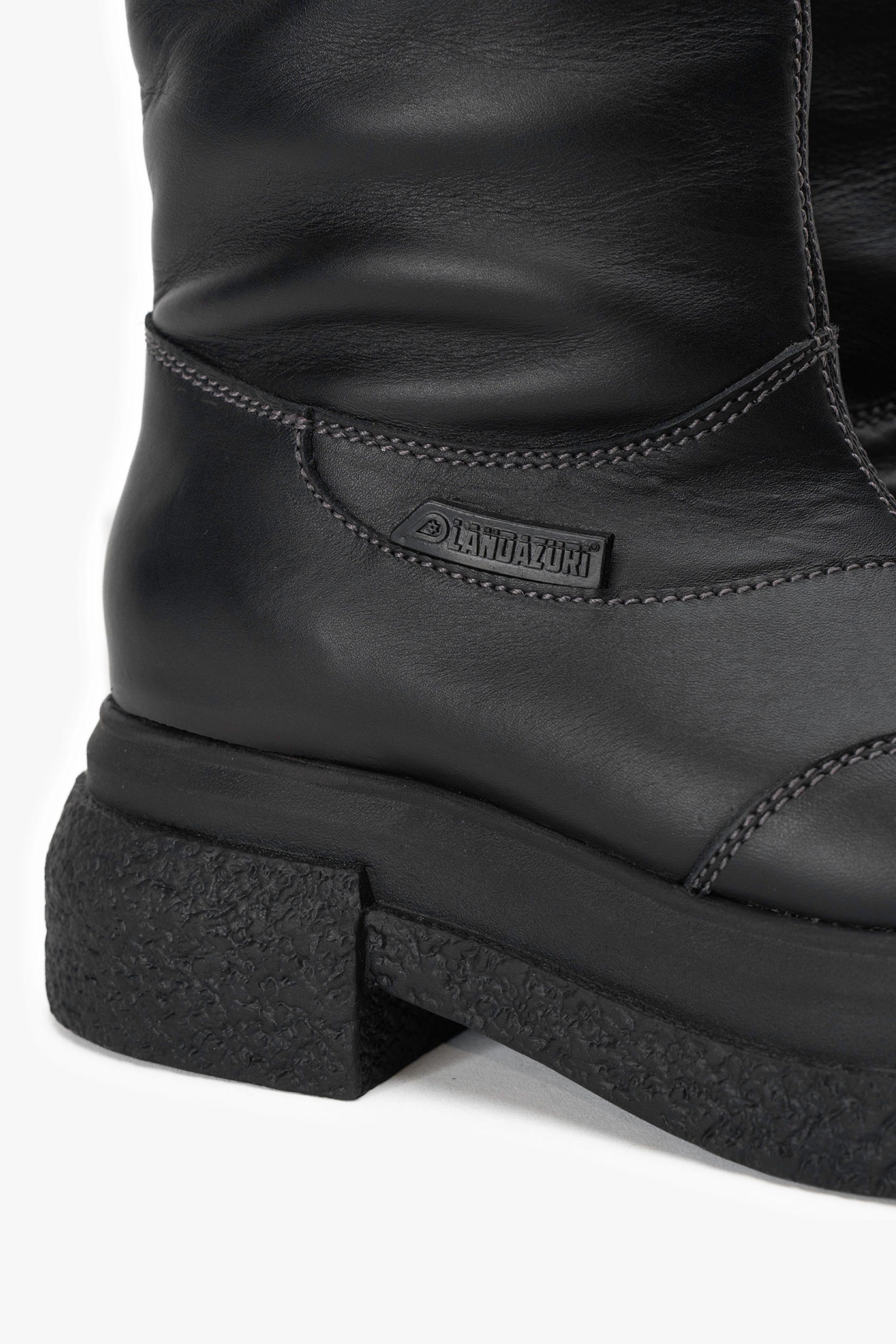 Bota Cuero V010 Negra Landazuri-4