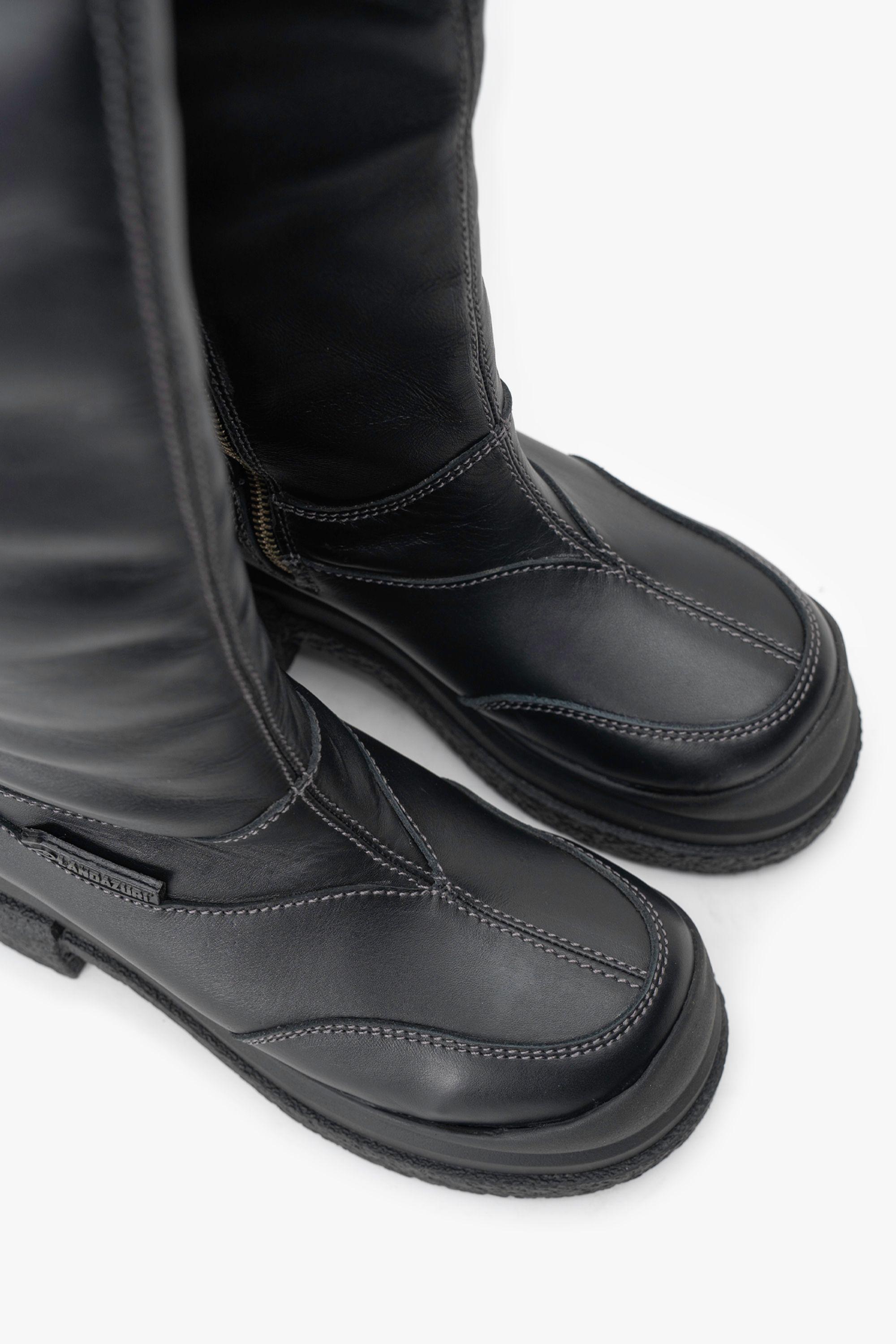 Bota Cuero V010 Negra Landazuri-5