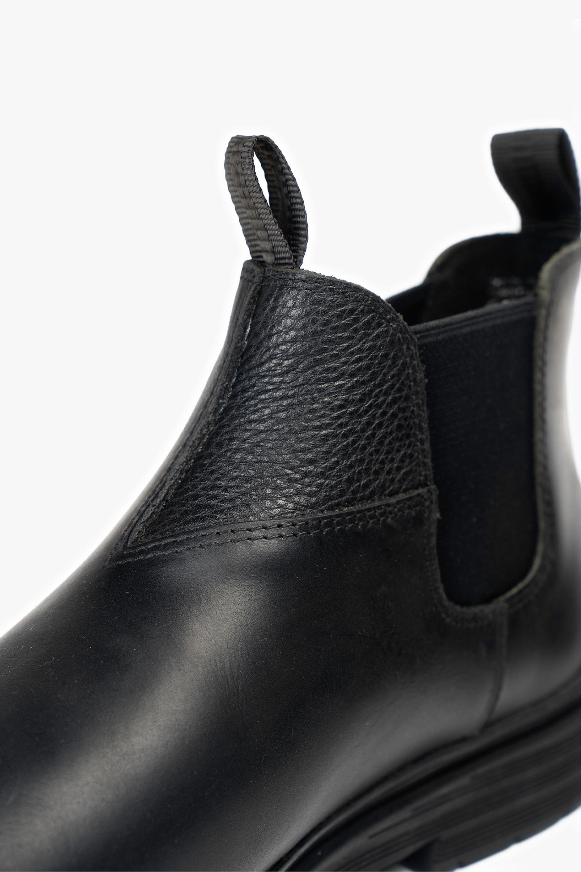 Botín Cuero Hombre Arno Negro Zameta-3