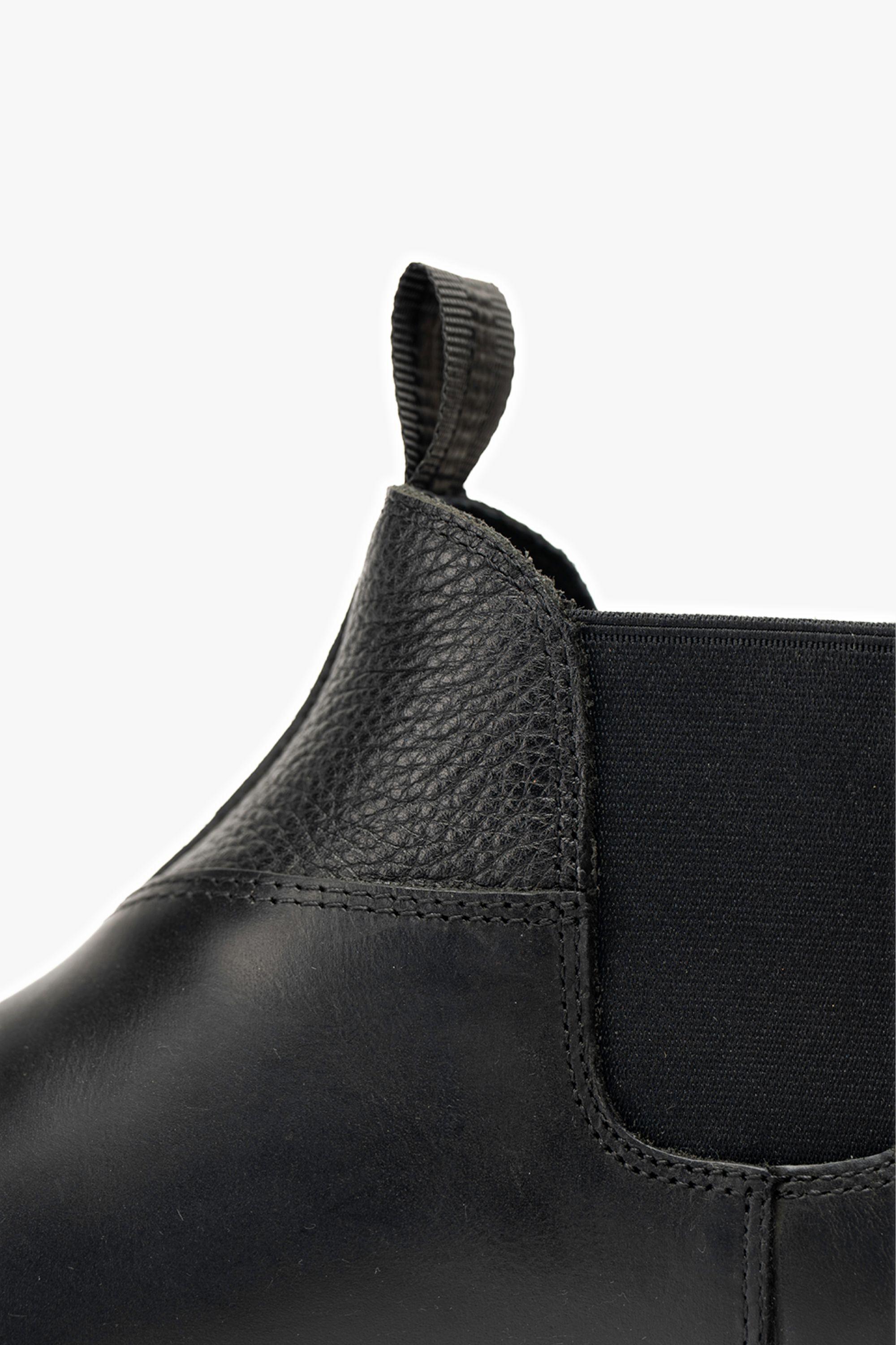 Botín Cuero Hombre Arno Negro Zameta-4