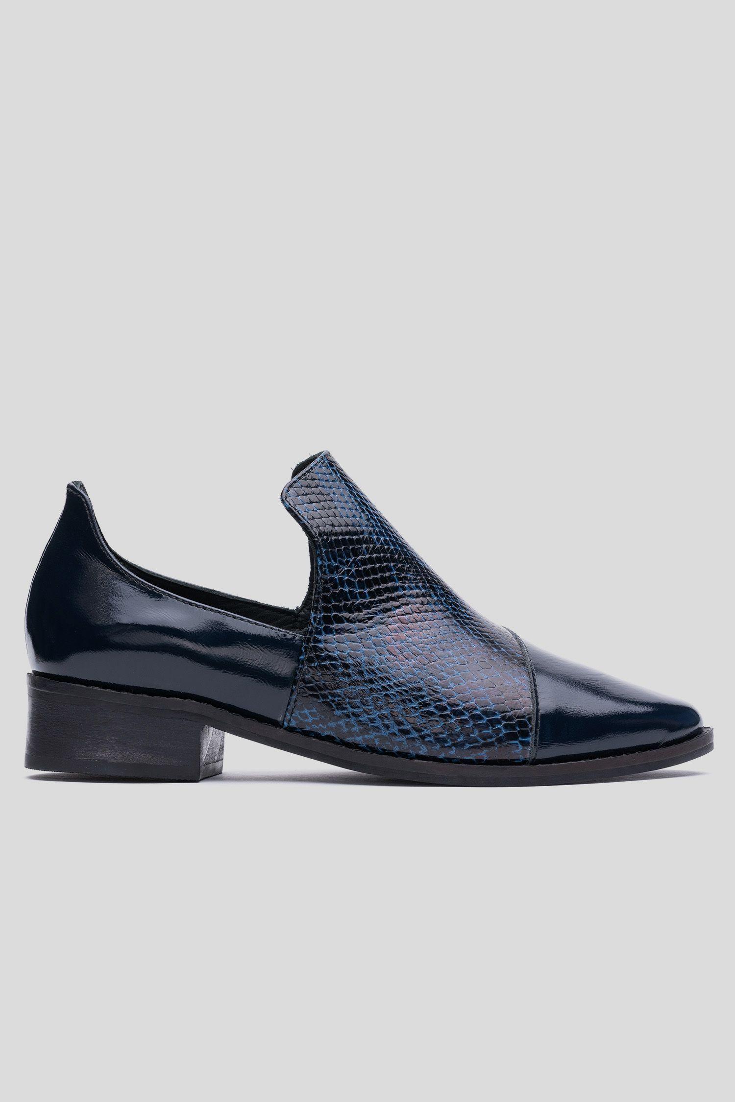 Zapato Cuero Lanco Azul Barrientos-0