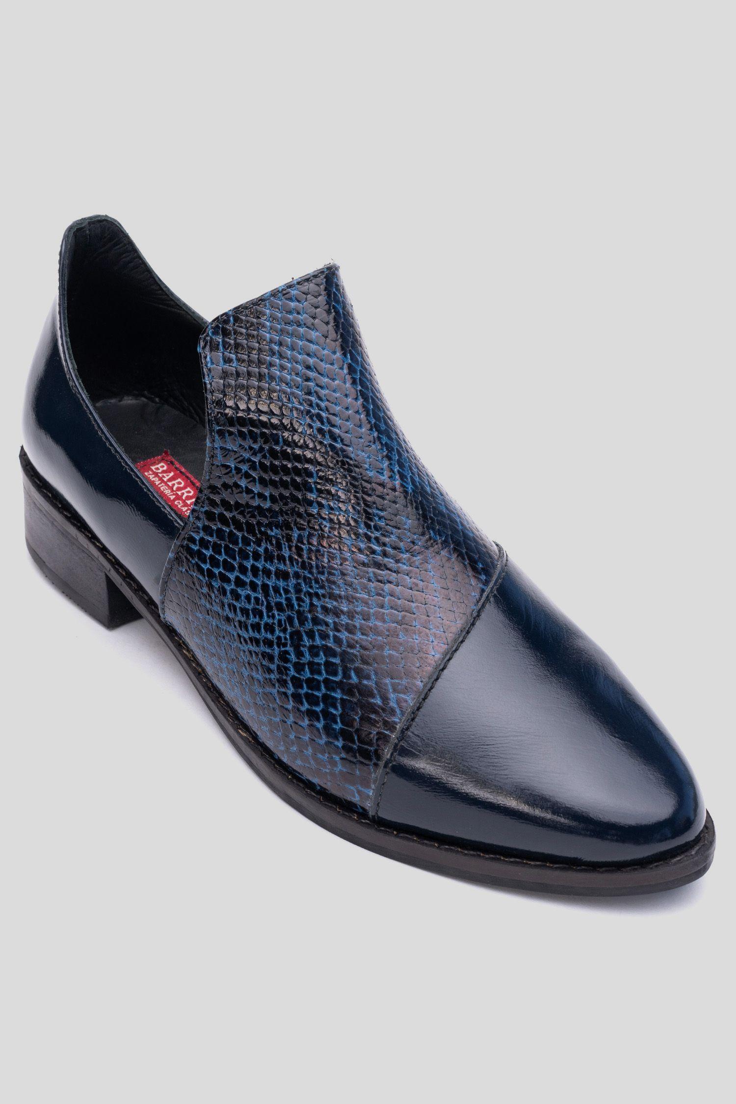 Zapato Cuero Lanco Azul Barrientos-2
