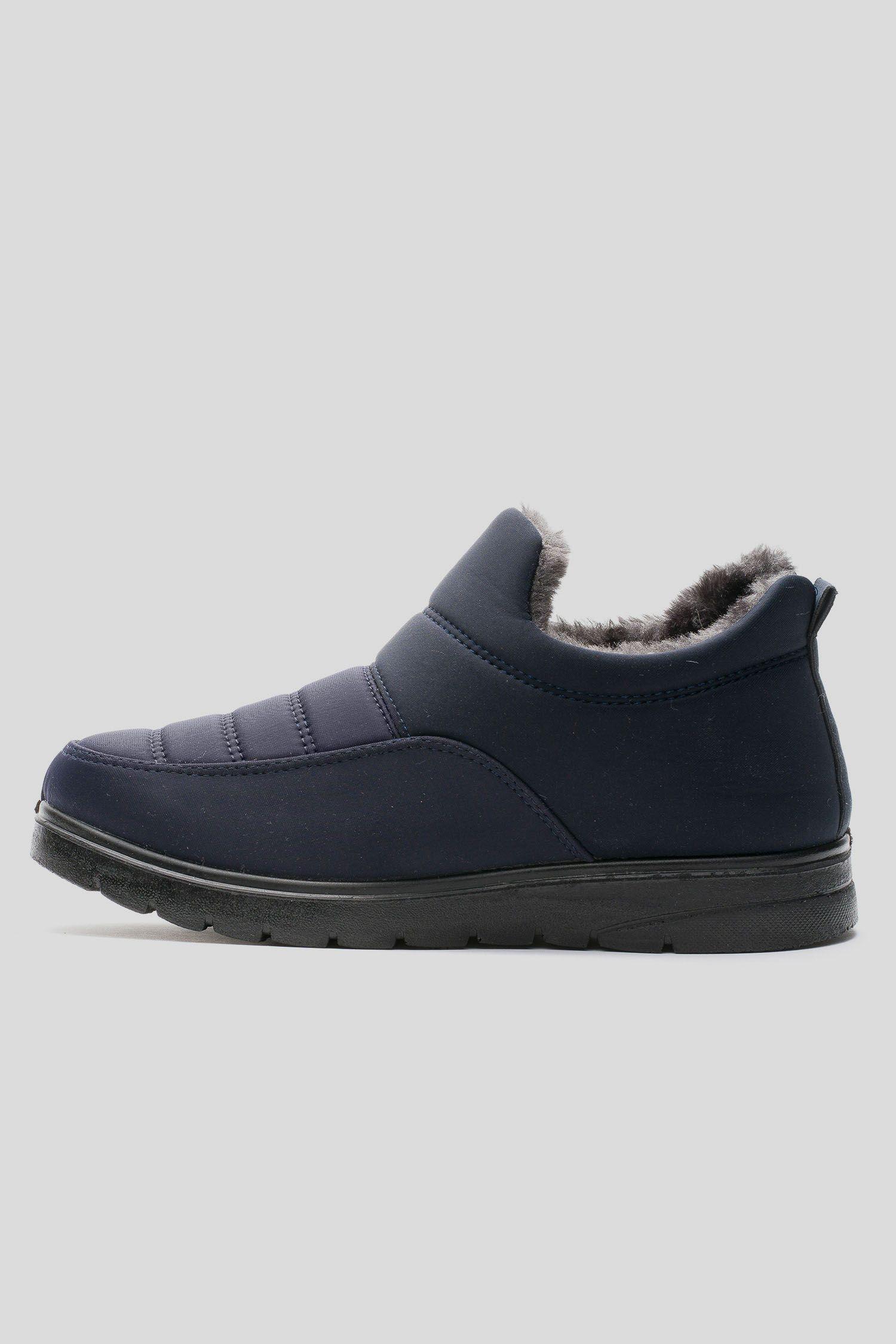 Zapatilla Hombre Azul Lino Chancleta-1