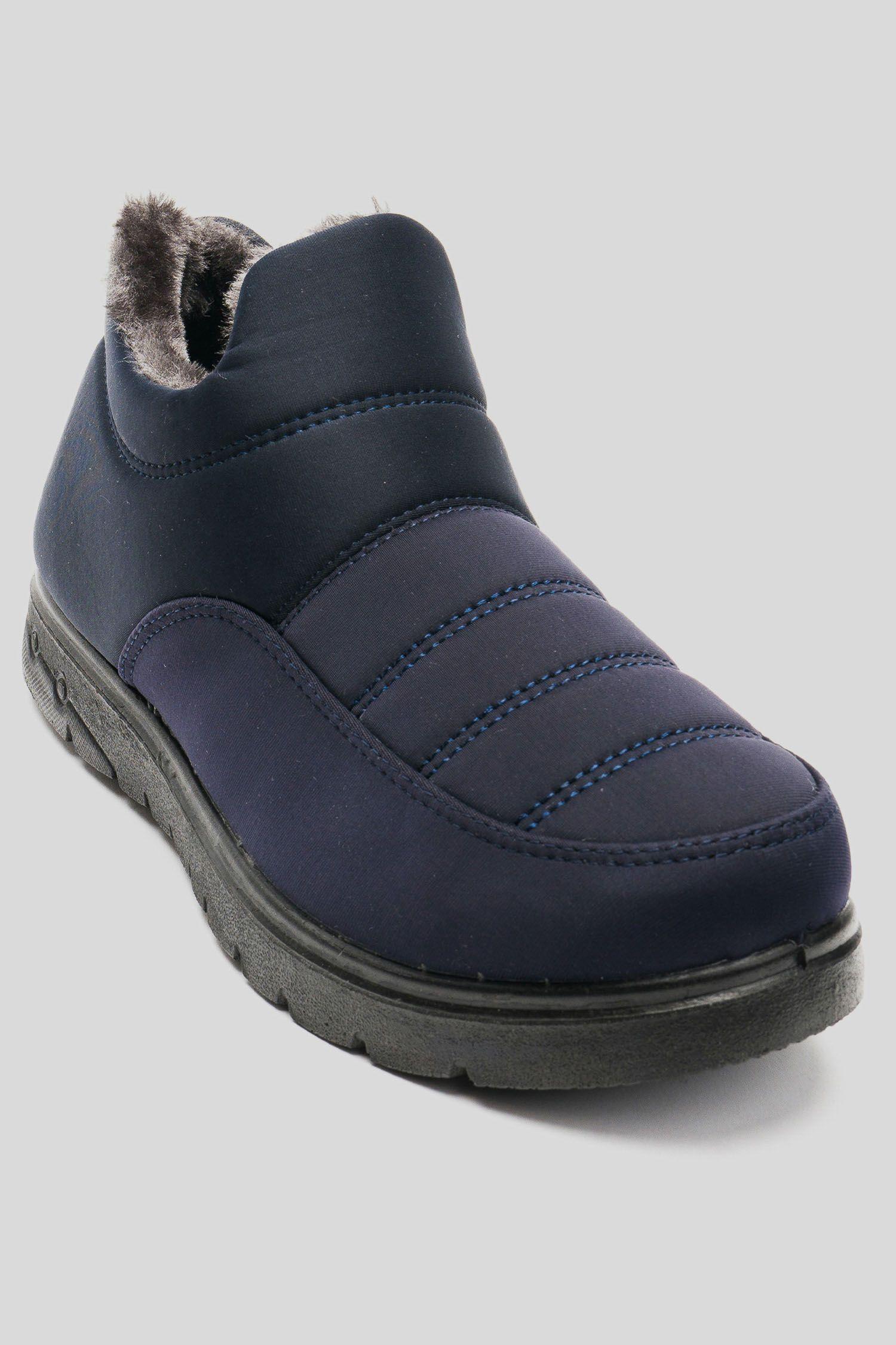 Zapatilla Hombre Azul Lino Chancleta-2