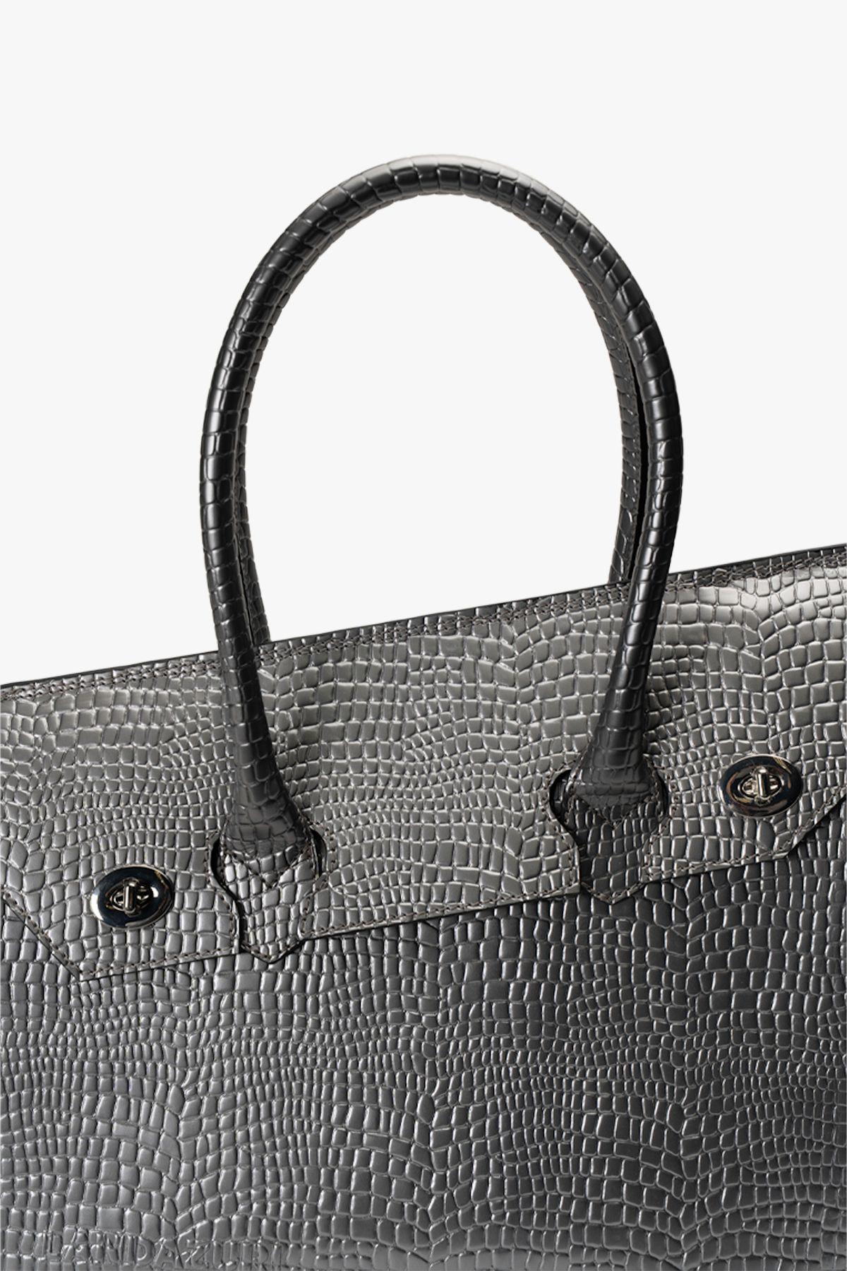 Cartera de Mano Plata Raptor Landazuri-3