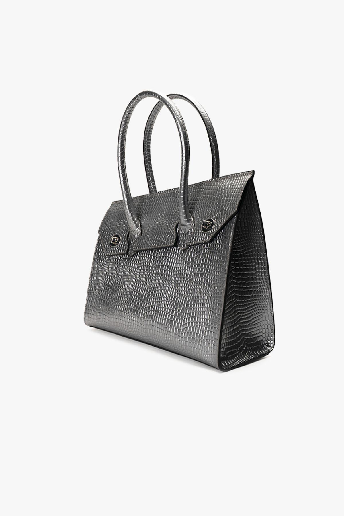 Cartera de Mano Plata Raptor Landazuri-6