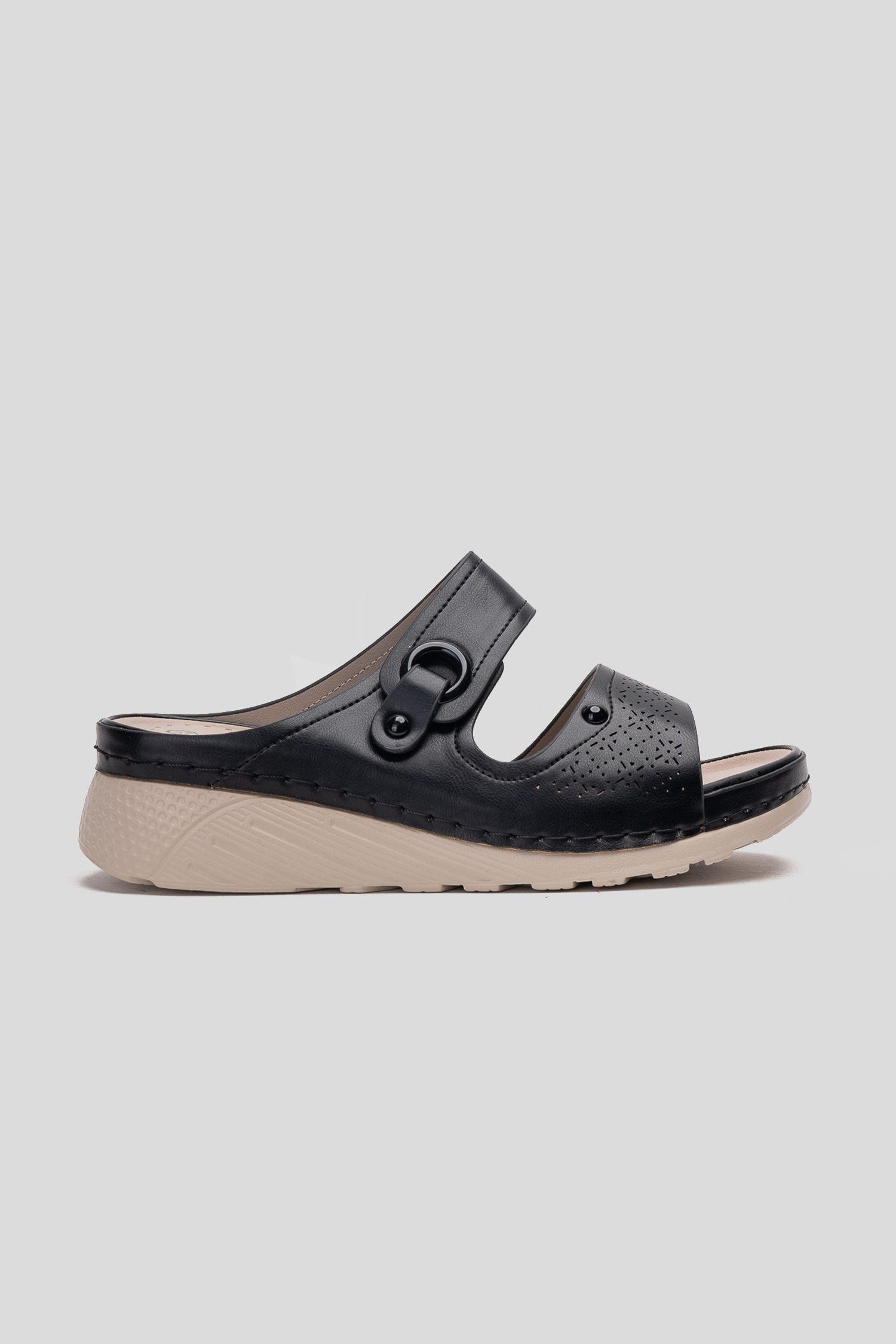 Sandalia Mujer Negro Fani Chinitown-0