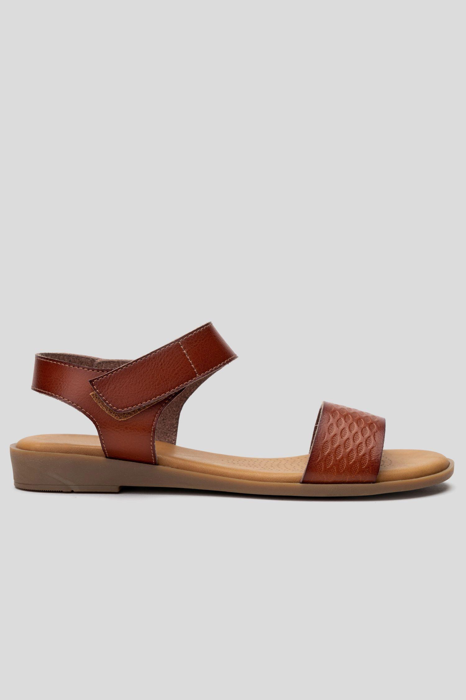 Sandalia Mujer Camel Selma Chancleta-0