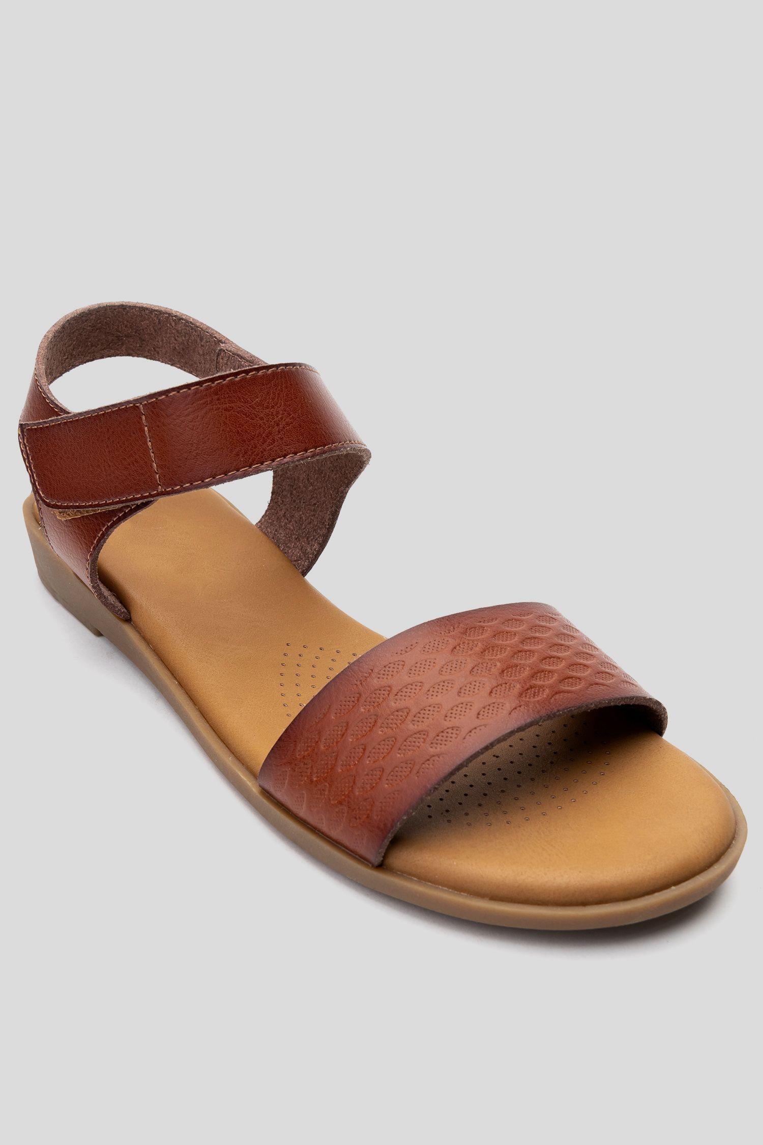 Sandalia Mujer Camel Selma Chancleta-2