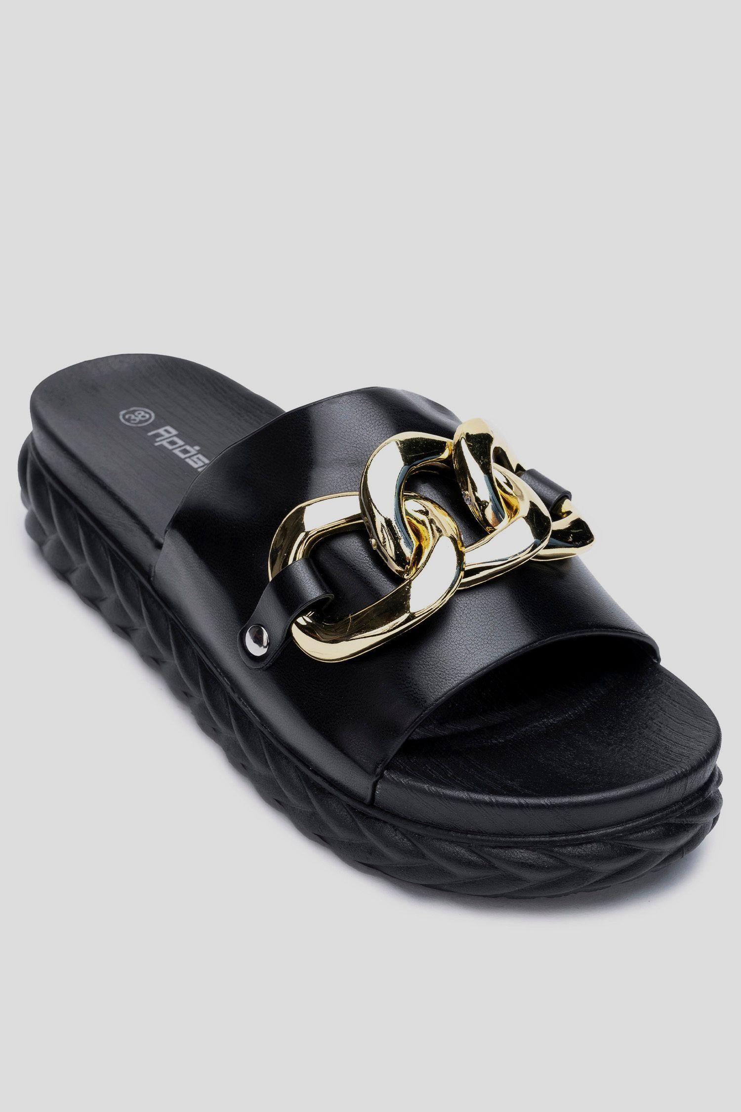 Sandalia Mujer Negro Kuyen Apóstol-2