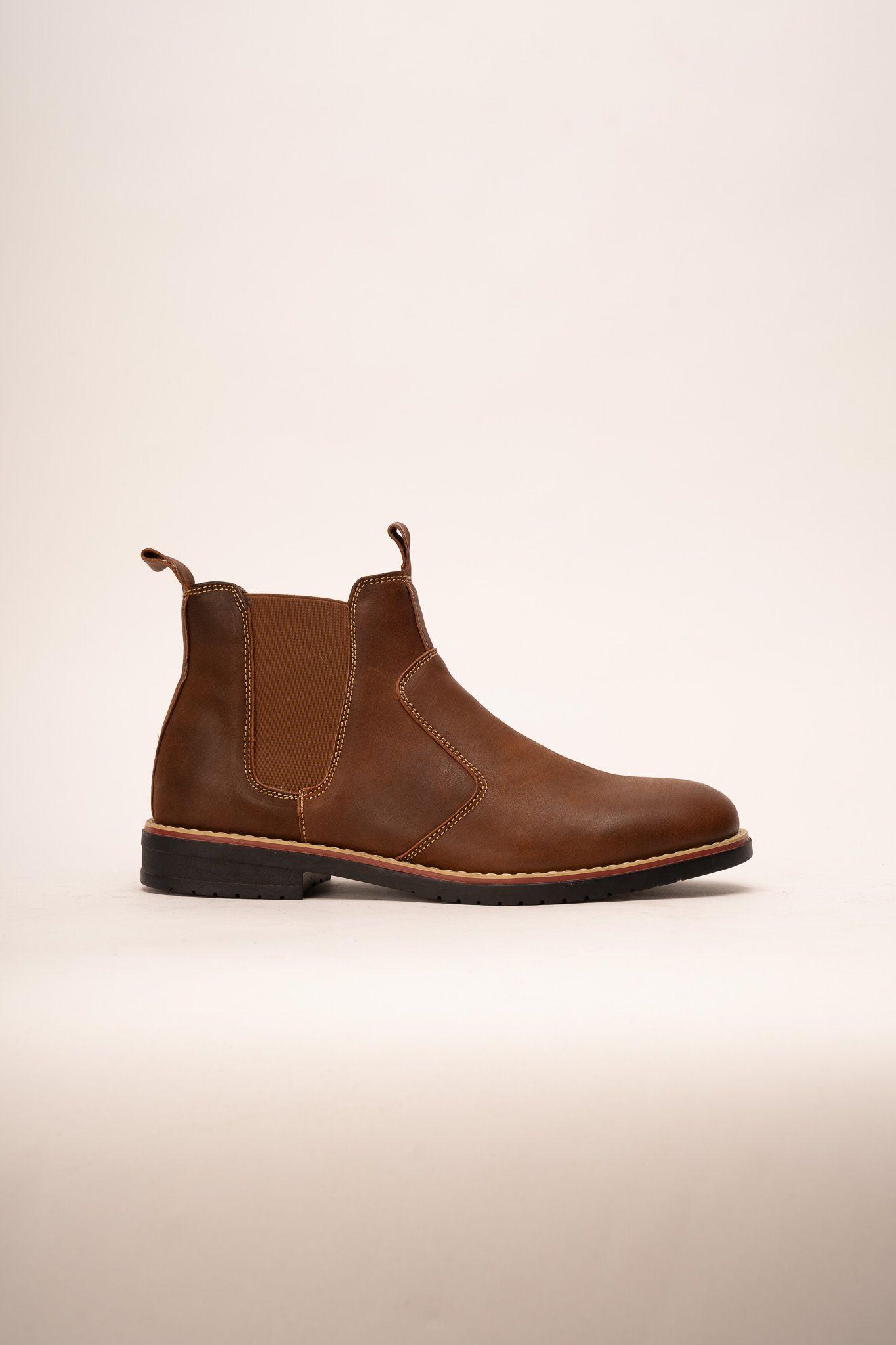 Botín Casual Hombre Café Naddir Chinitown-0