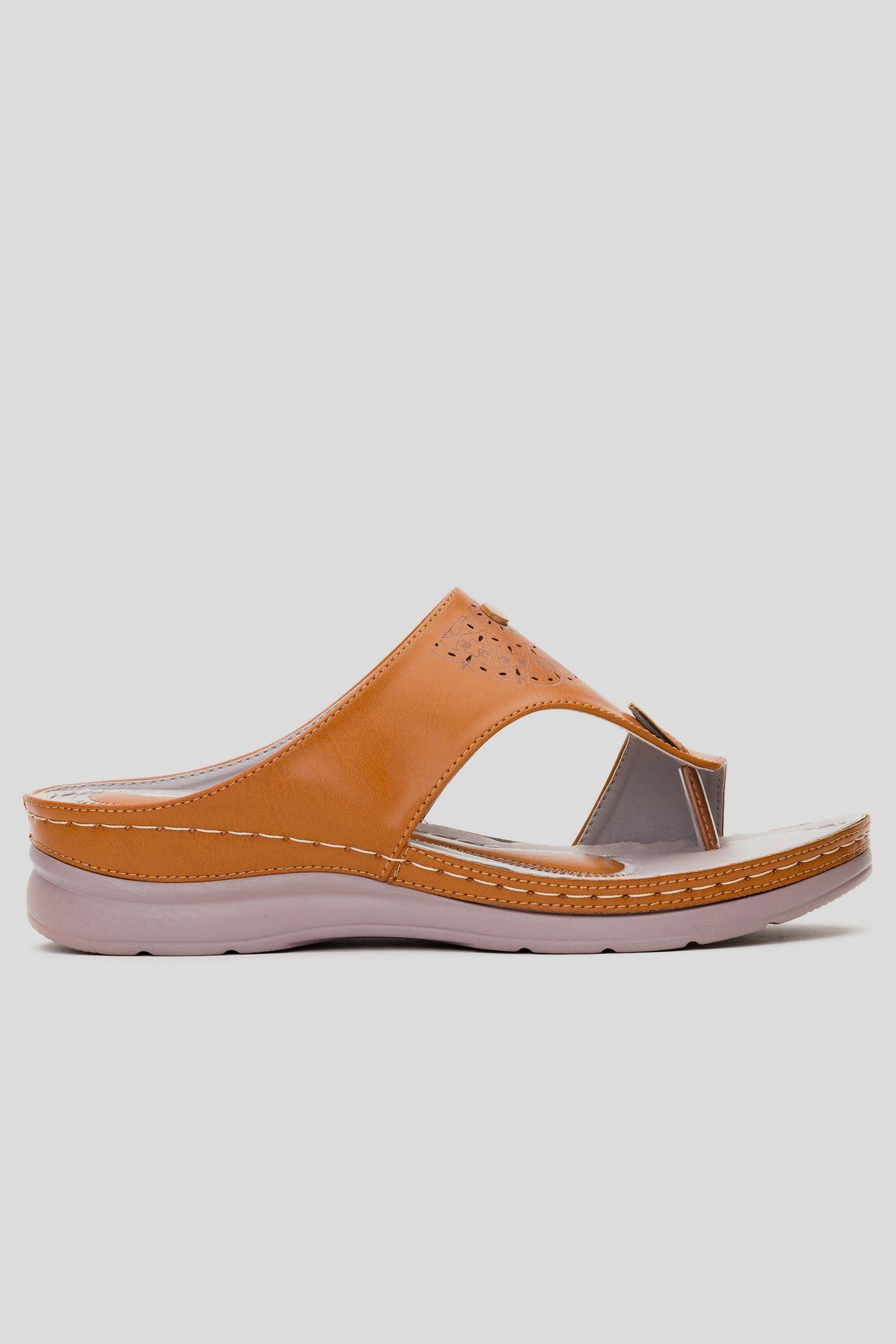 Sandalia Mujer Camel Kibo Chancleta-0