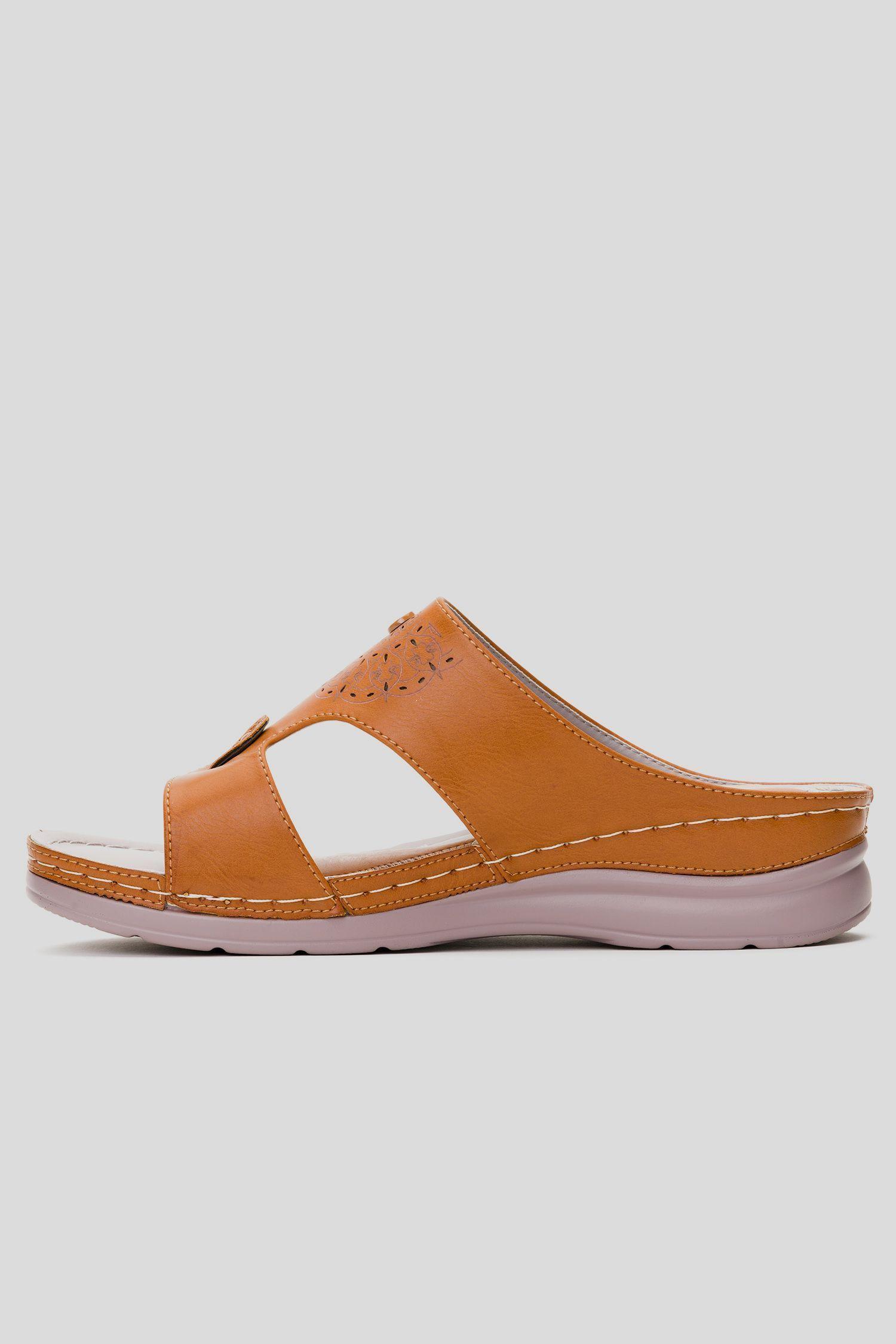 Sandalia Mujer Camel Kibo Chancleta-1