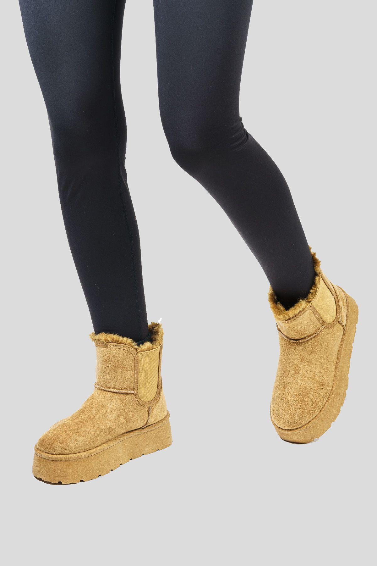 Botín Mujer Camel Betsabé Thunder Blue-1
