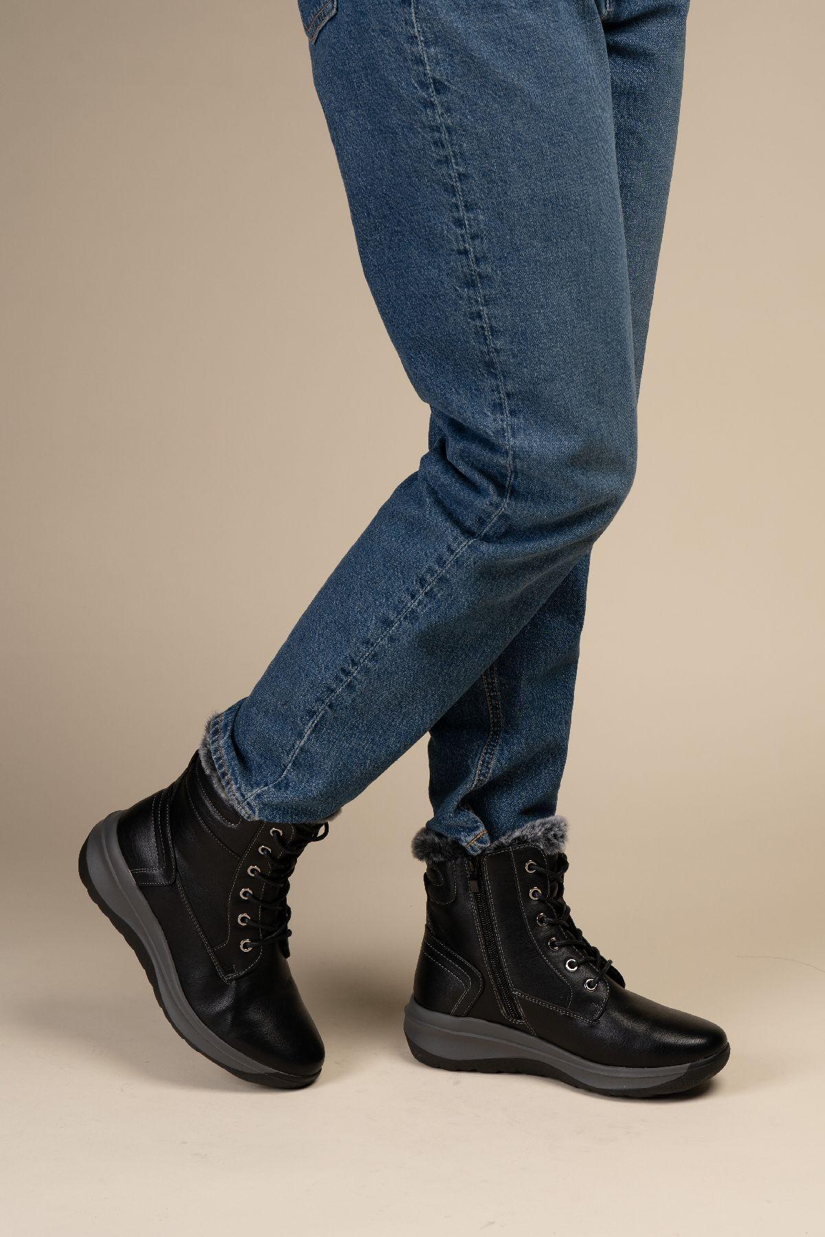 Botín Casual Mujer Biwen Negro Chinitown-1