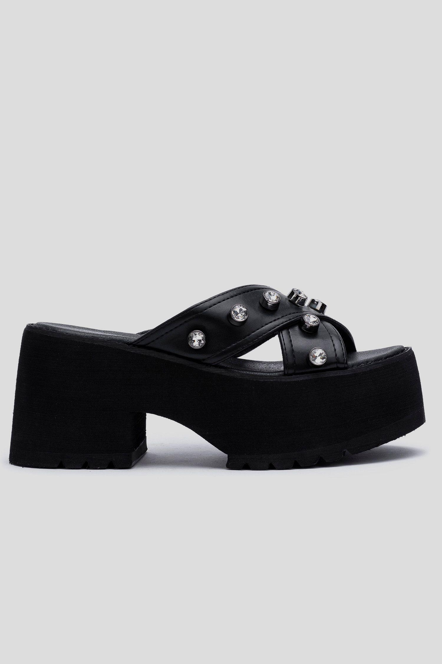 Sandalia Mujer Negro Fastin Apóstol-0