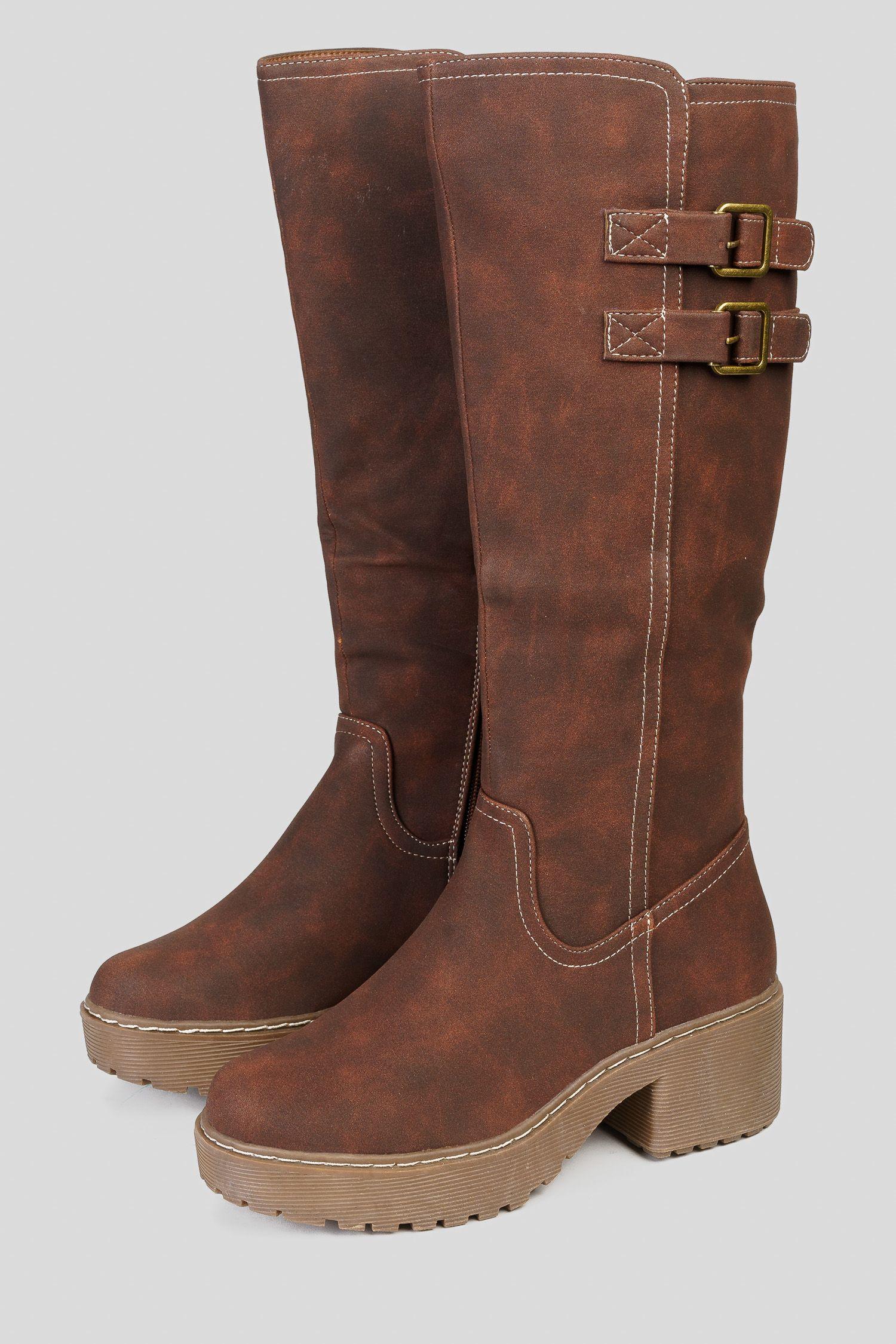 Bota Mujer Café Edesia Thunder Blue-2