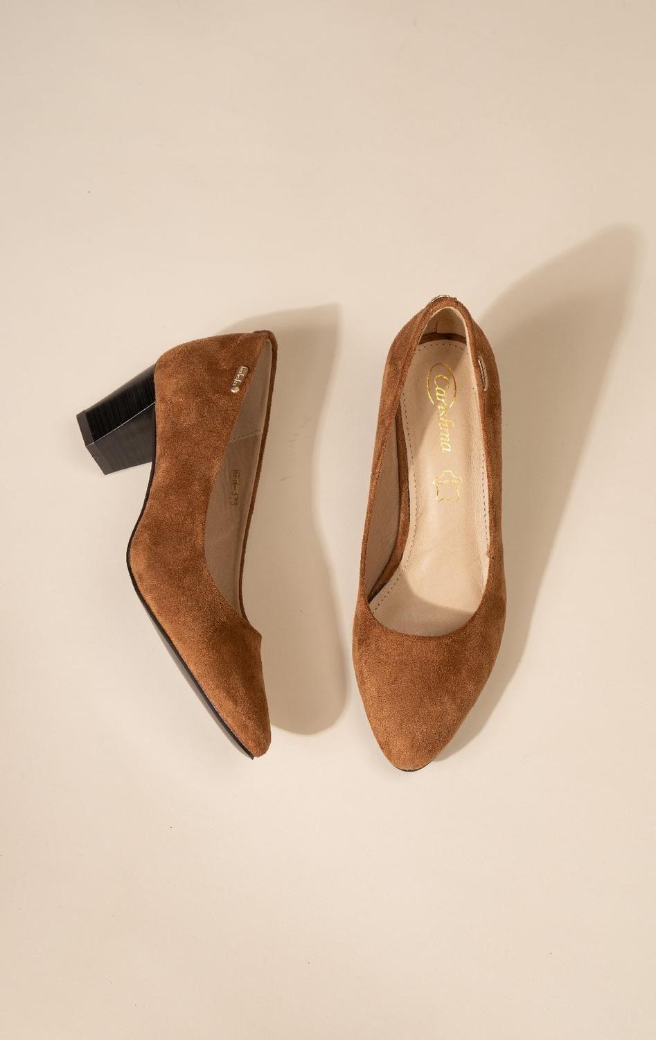 Zapato Formal Mujer Camel Luck Chinitown-6
