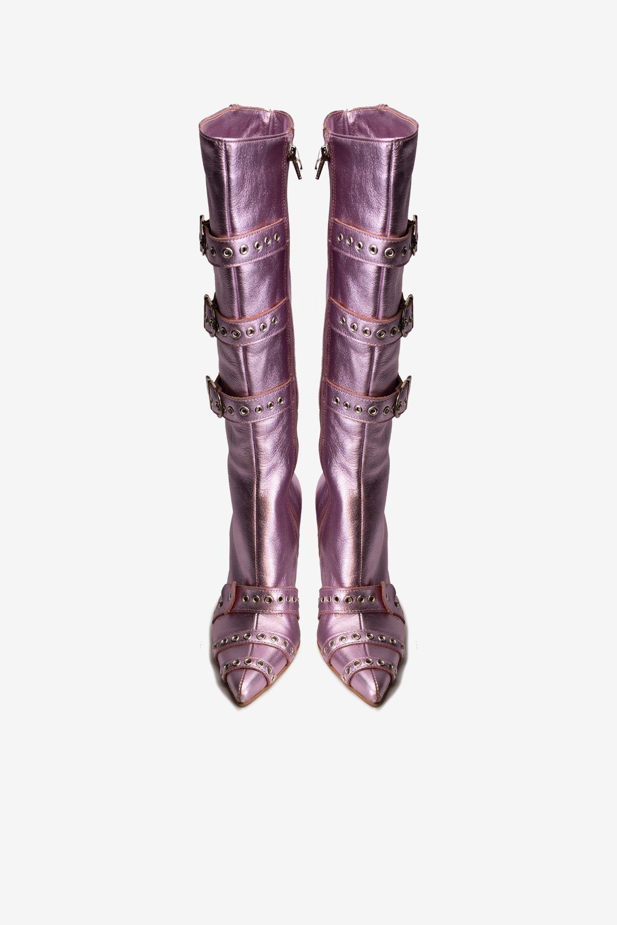 Bota Cuero V008 Rosado Landazuri-2
