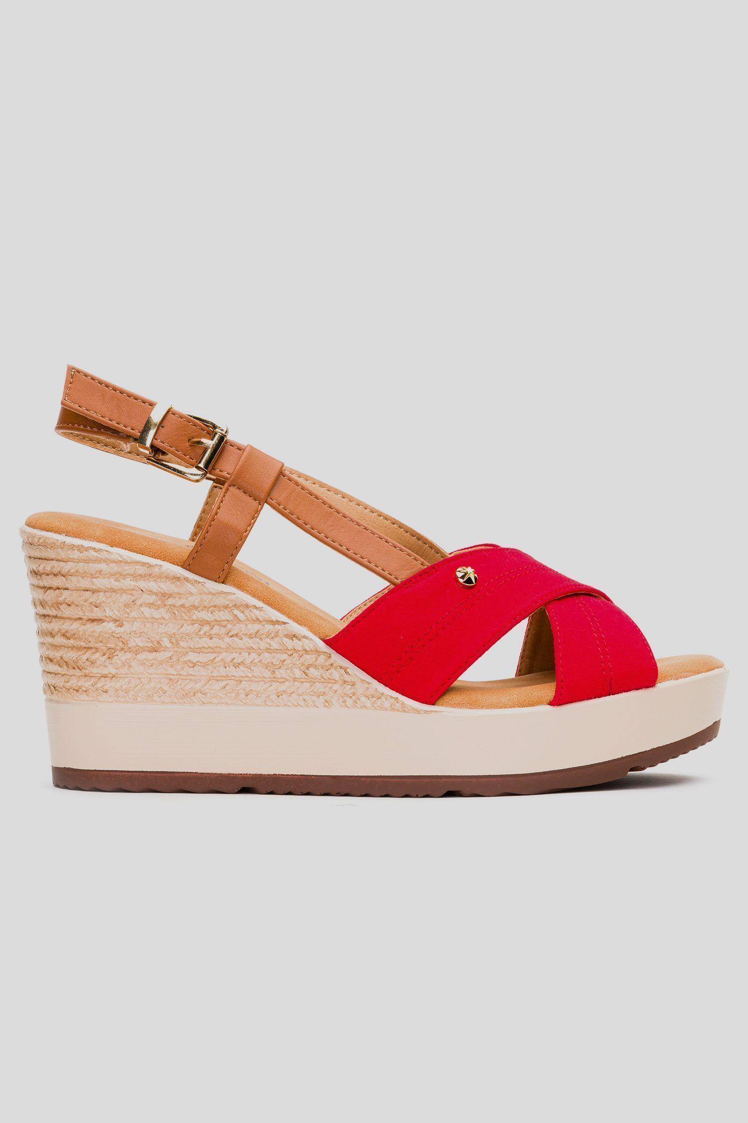 Sandalia Mujer Rojo Bora Chancleta-0