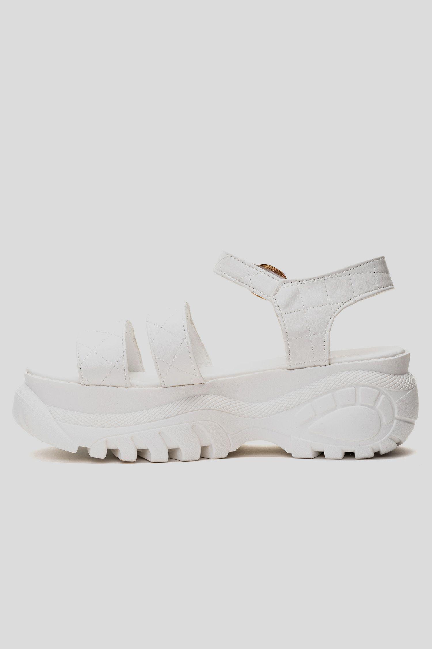 Sandalia Mujer Blanco Furor Chancleta-1