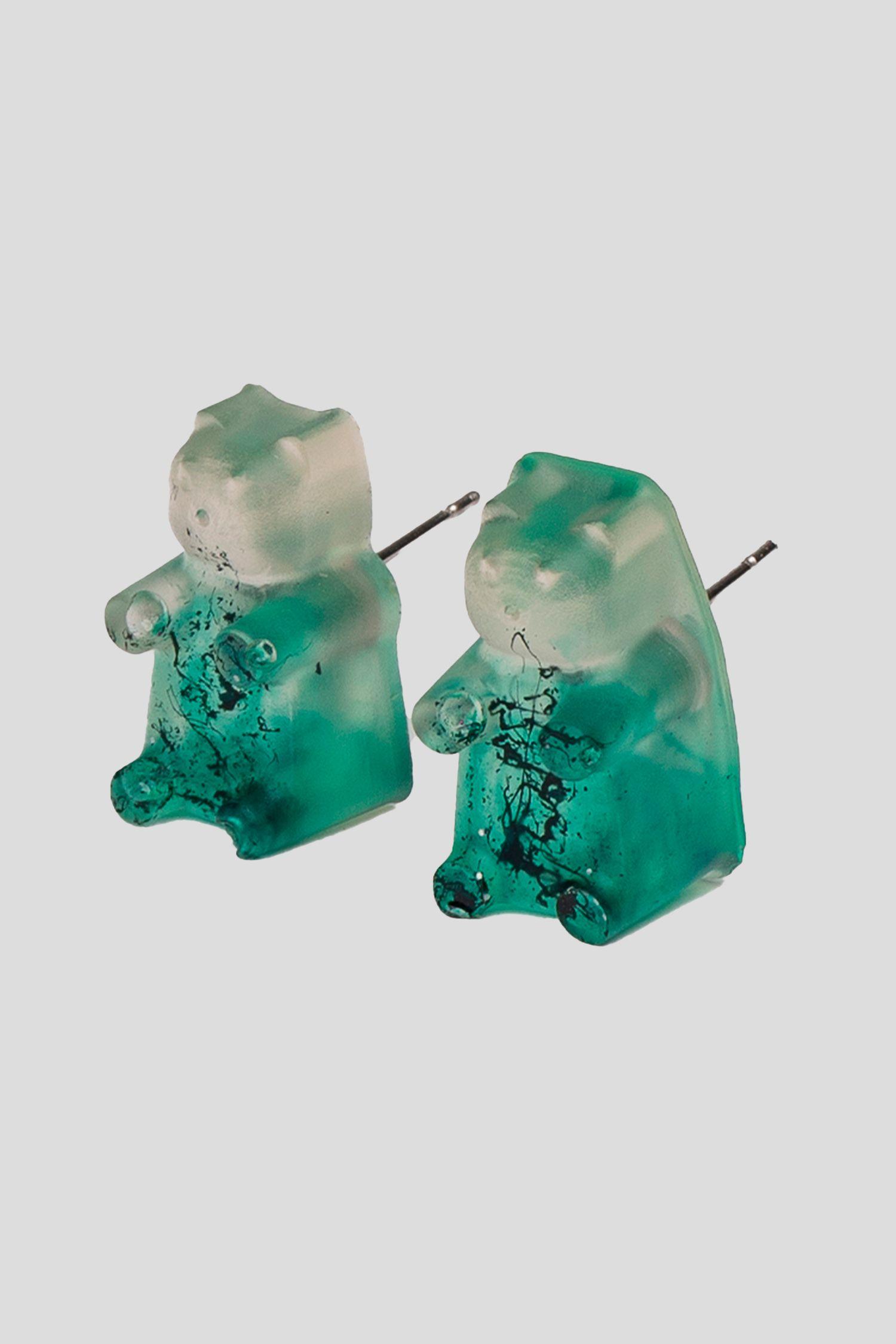 Aros Diseño Gummy Bear Aqua Celeste Zameta By Lina-0