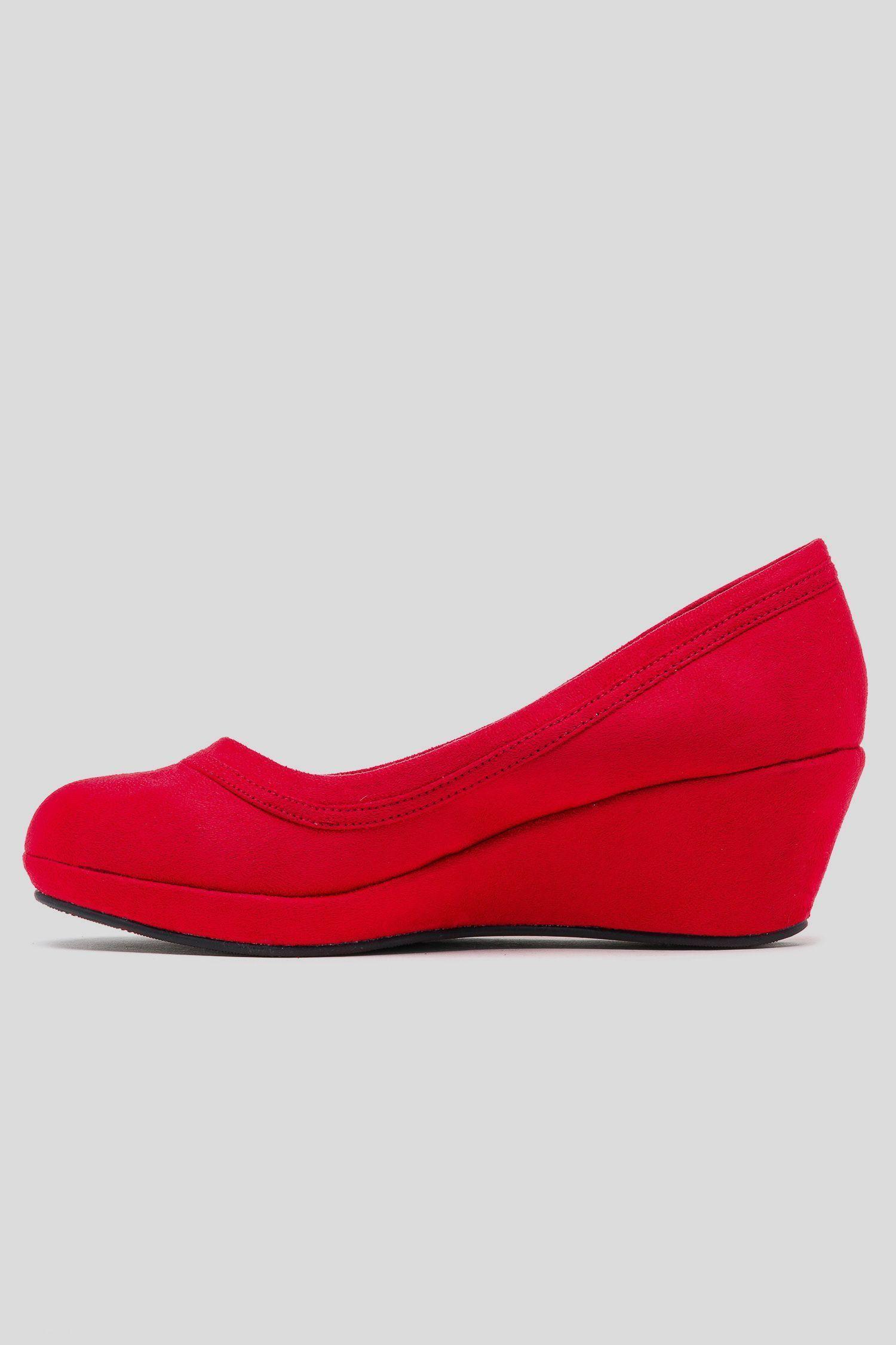 Zapato Mujer Rojo Rioja Thunder Blue-1
