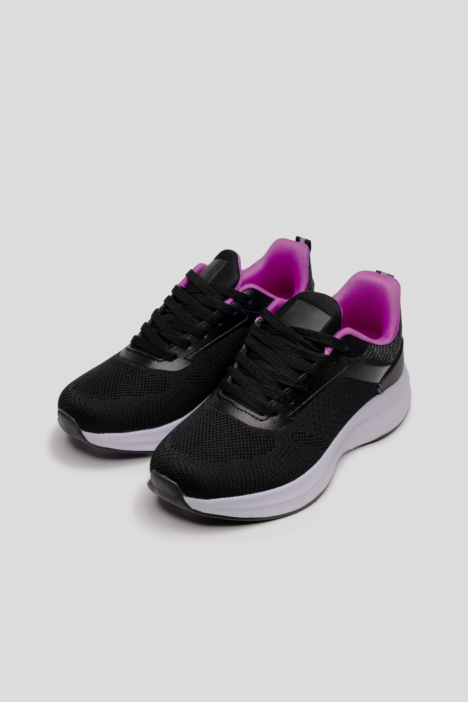 Zapatilla Mujer Negro Morado Neole Chinitown-1