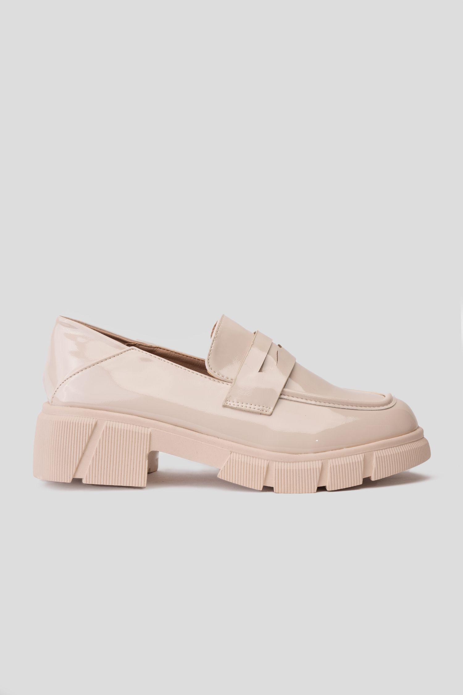 Mocasín Mujer Beige Carlota Thunder Blue-0