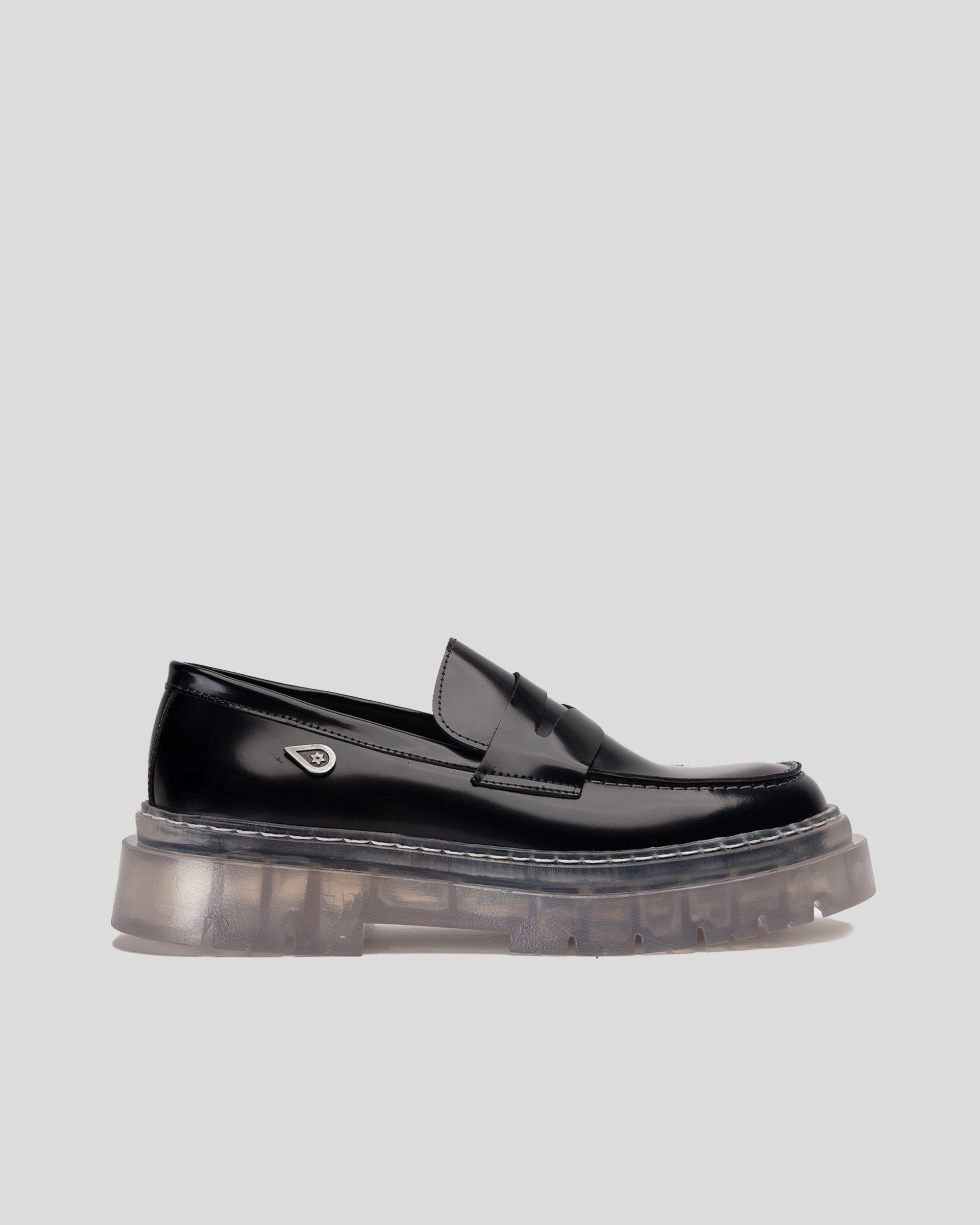 Mocasín Cuero Mármara Negro Cristal Landazuri-0