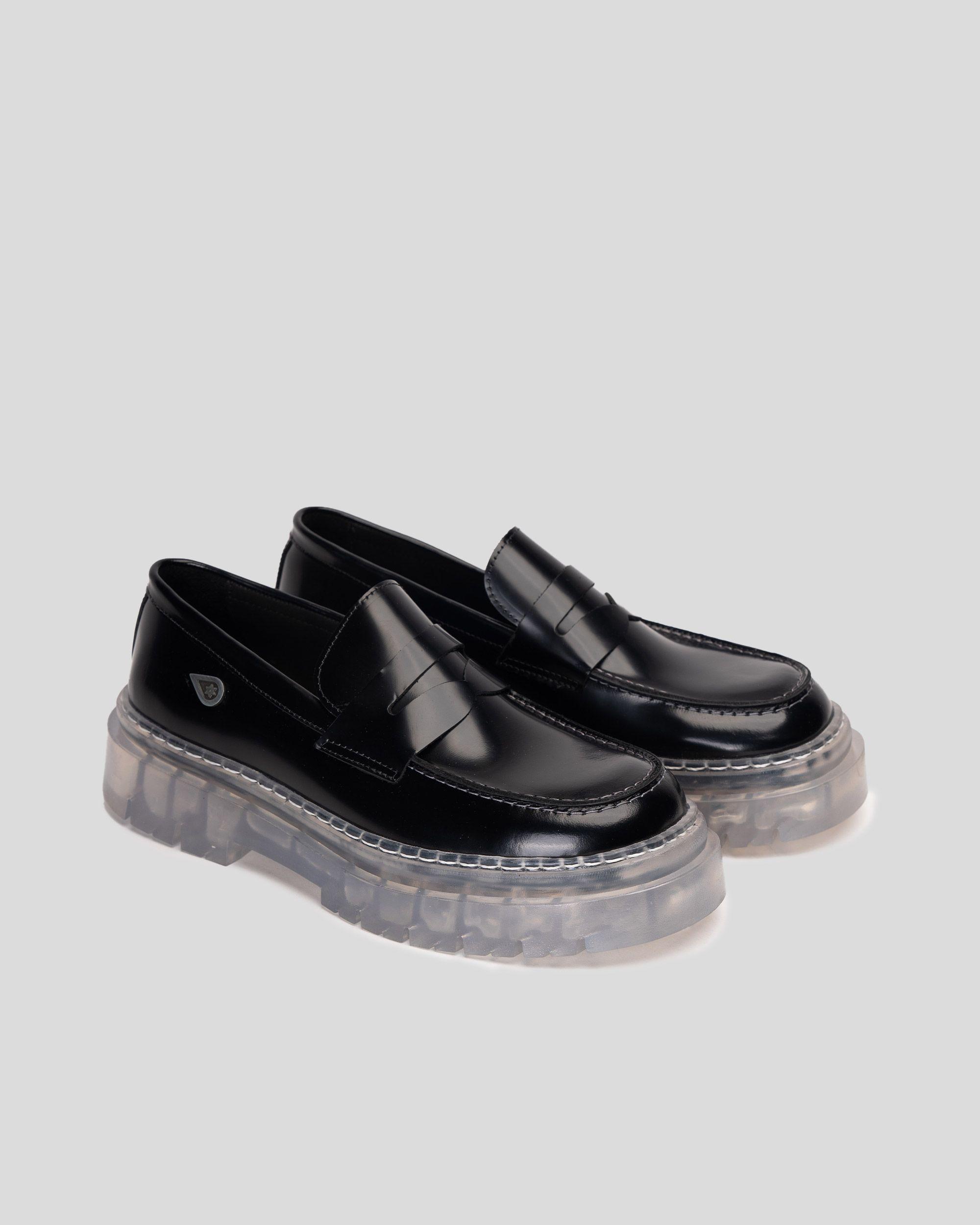 Mocasín Cuero Mármara Negro Cristal Landazuri-1