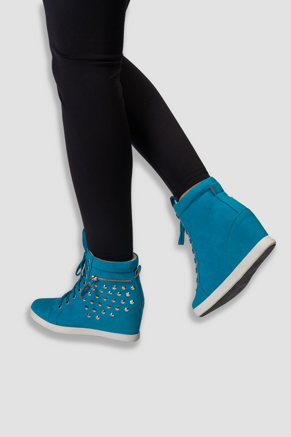 Zapatilla Mujer Azul Gianna Carbin-3