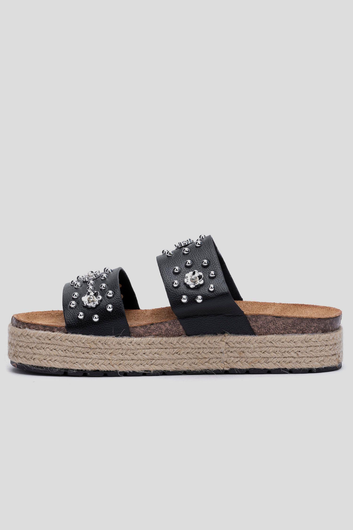 Sandalia Mujer Negro Delma Apóstol-1