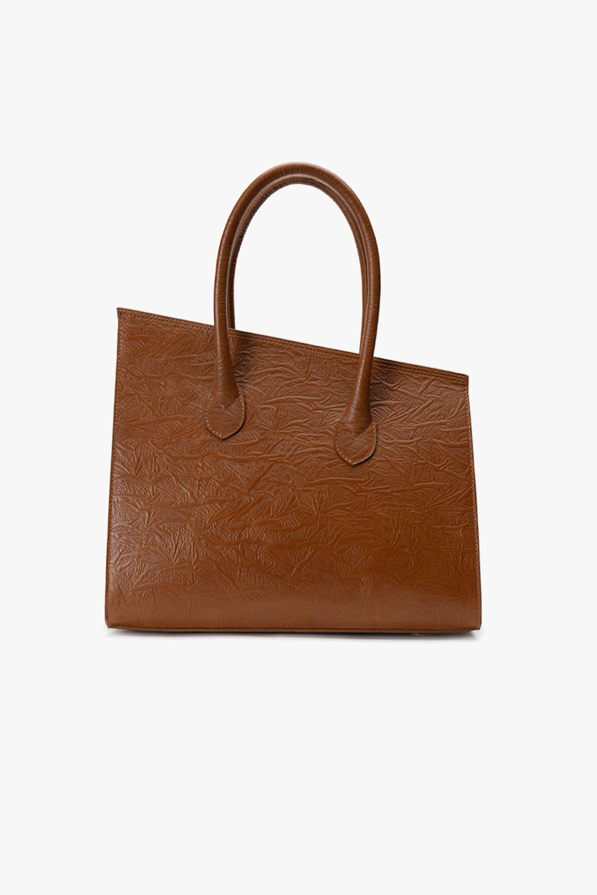Cartera de Mano Café Hoja Landazuri-1