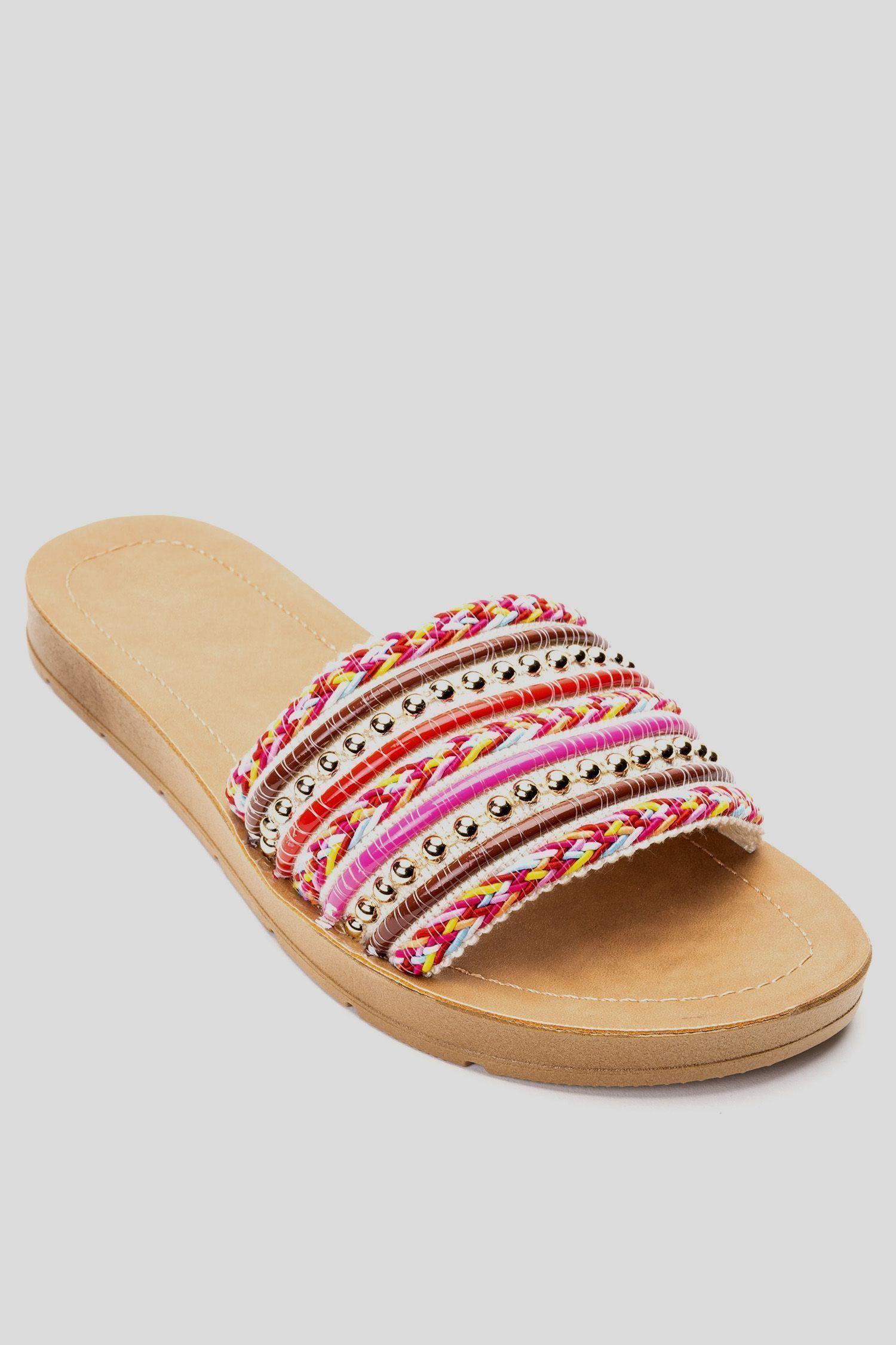 Sandalia Mujer Rosado Peace Chancleta-2