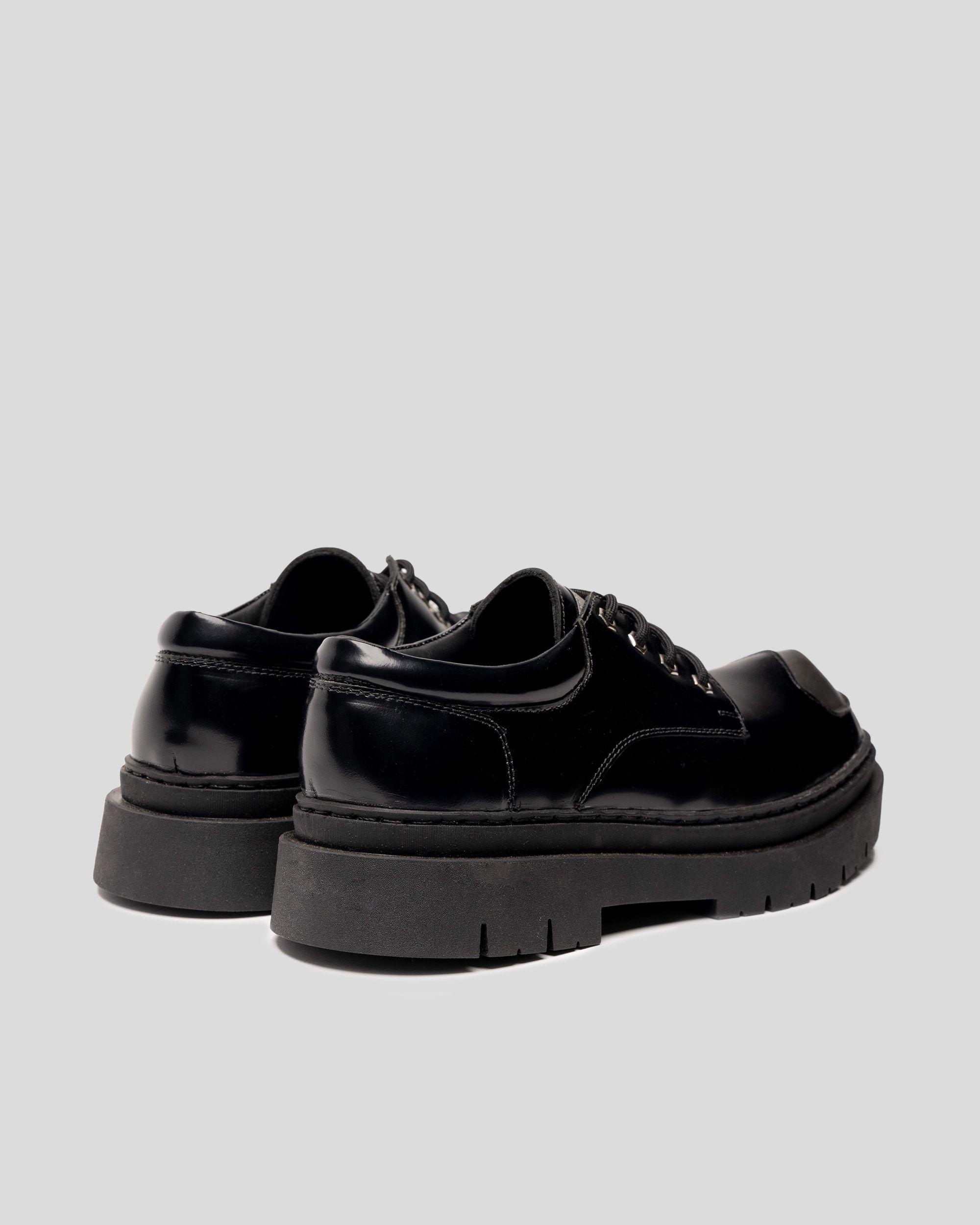 Zapato Cuero Rinho Negro Espejo Landazuri-3