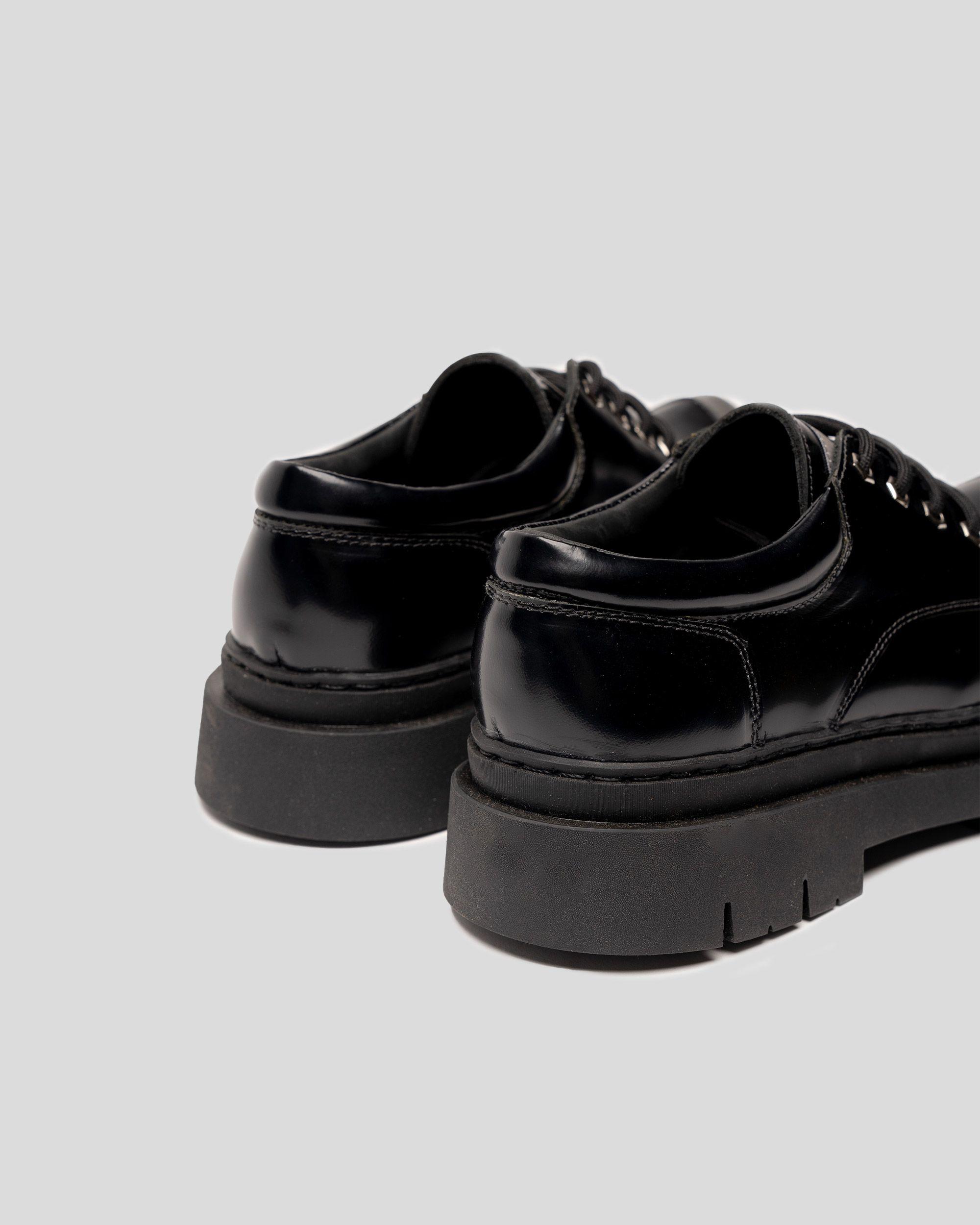 Zapato Cuero Rinho Negro Espejo Landazuri-4